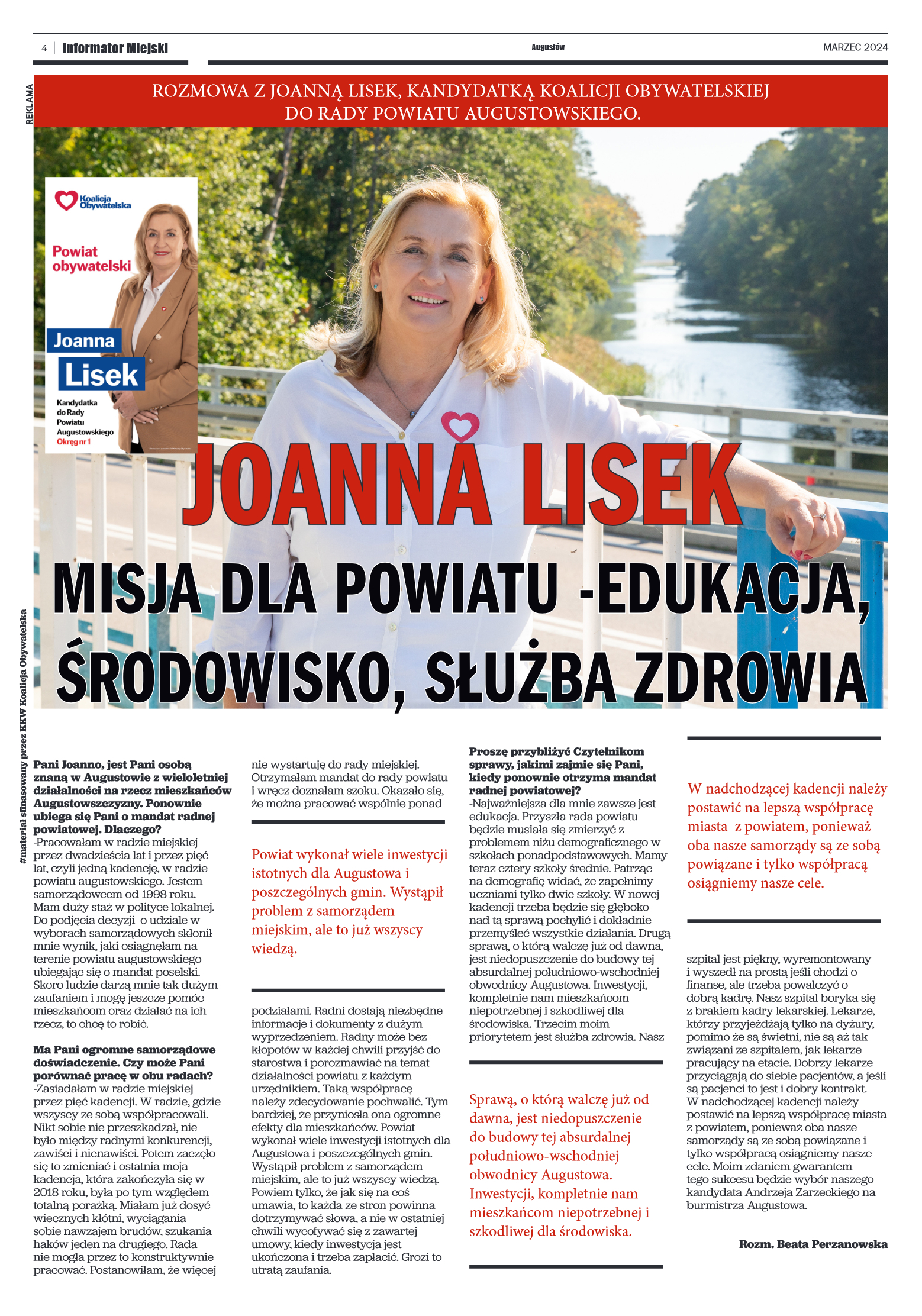 Informator Miejski Augustów marzec 2024 - strona 4