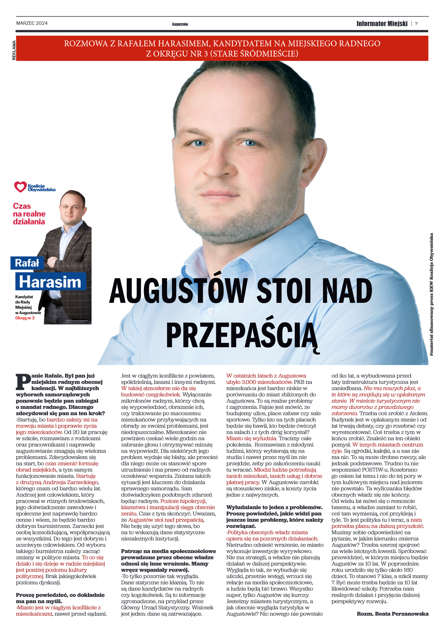 Informator Miejski Augustów marzec 2024 - strona 7