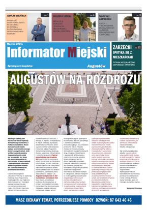 Informator Miejski Augustów marzec 2024 - strona 1