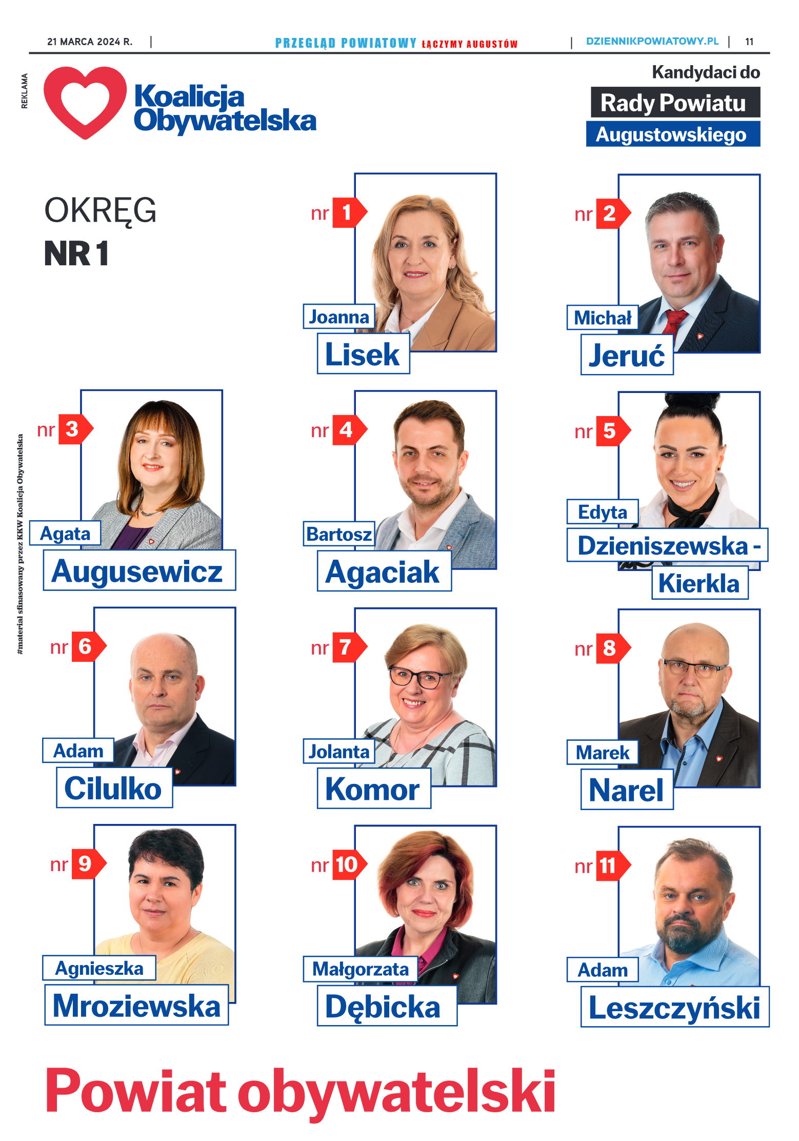 Przegląd Powiatowy nr 11/1182 z 21-03-2024 r. - strona 11