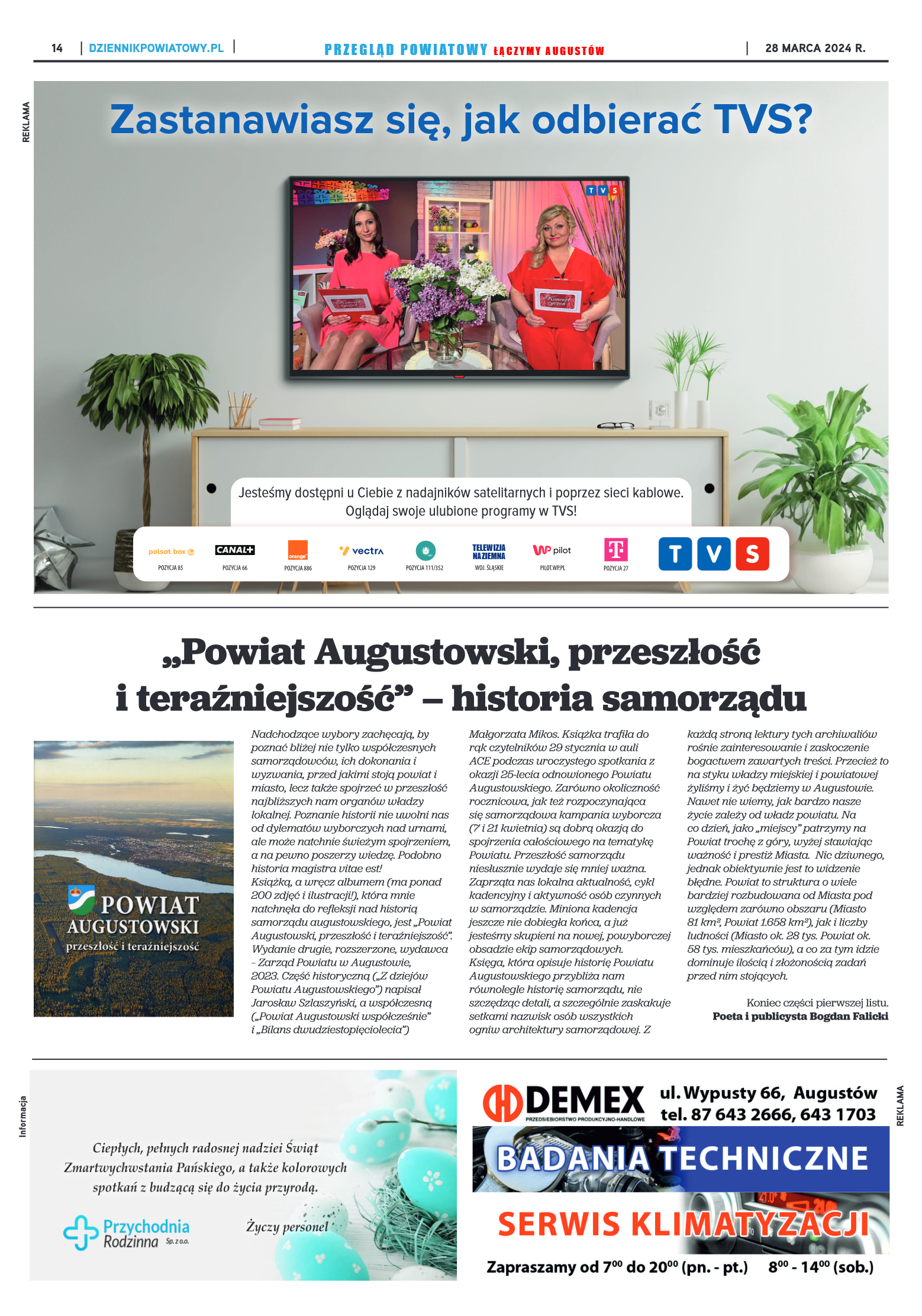Przegląd Powiatowy nr 12/1183 z 28-03-2024 r. - strona 14
