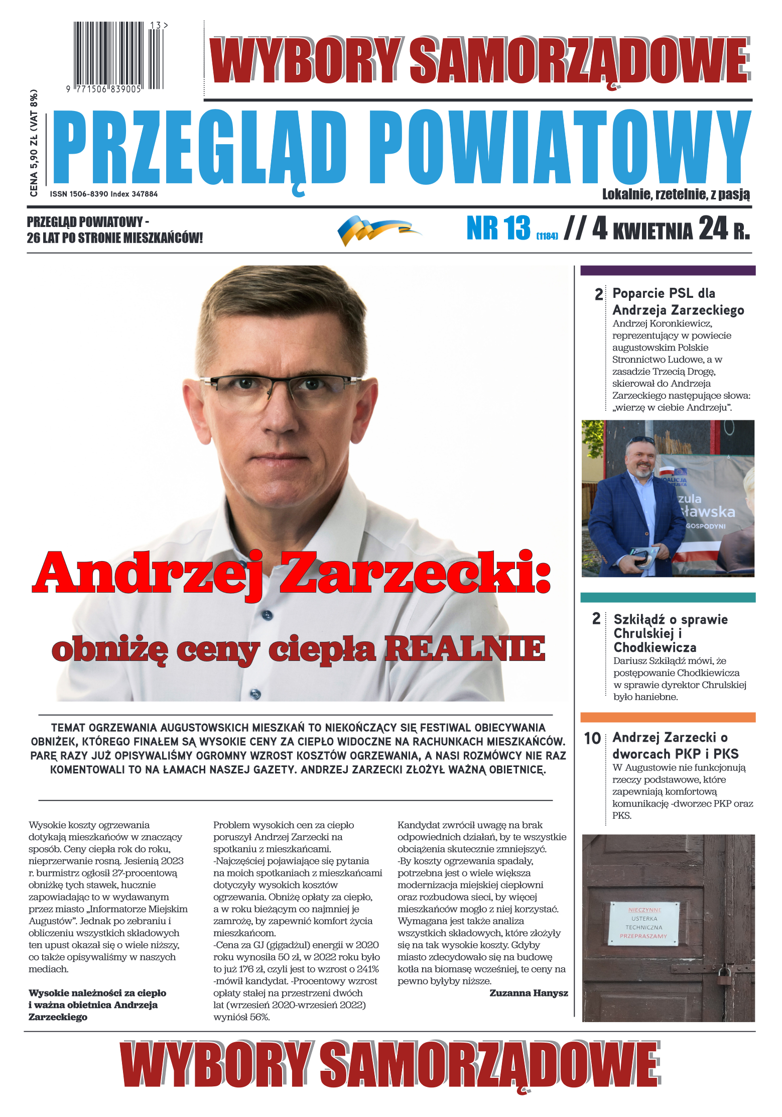Przegląd Powiatowy nr 13/1184 z 04-04-2024 r. - strona 1