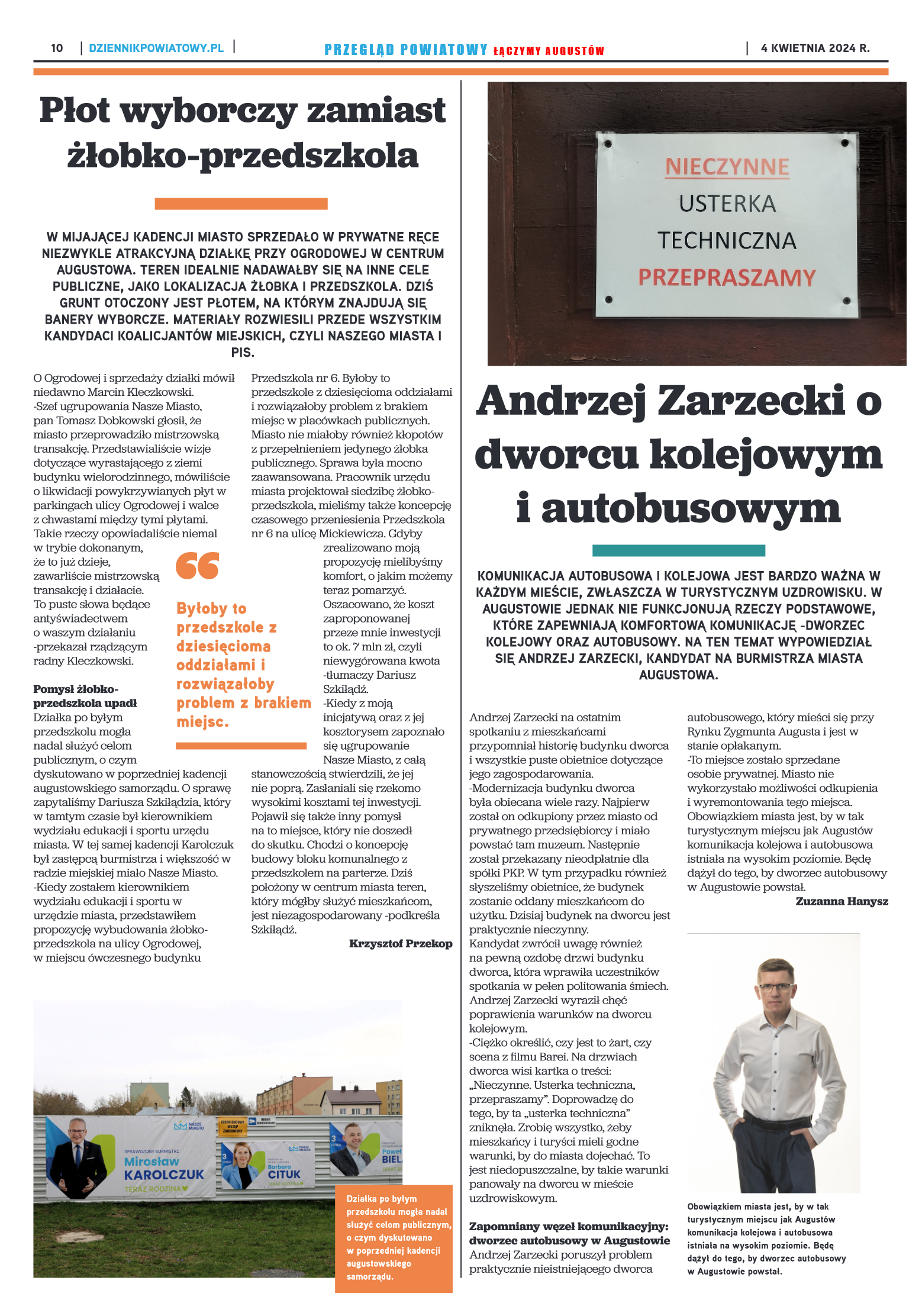 Przegląd Powiatowy nr 13/1184 z 04-04-2024 r. - strona 10