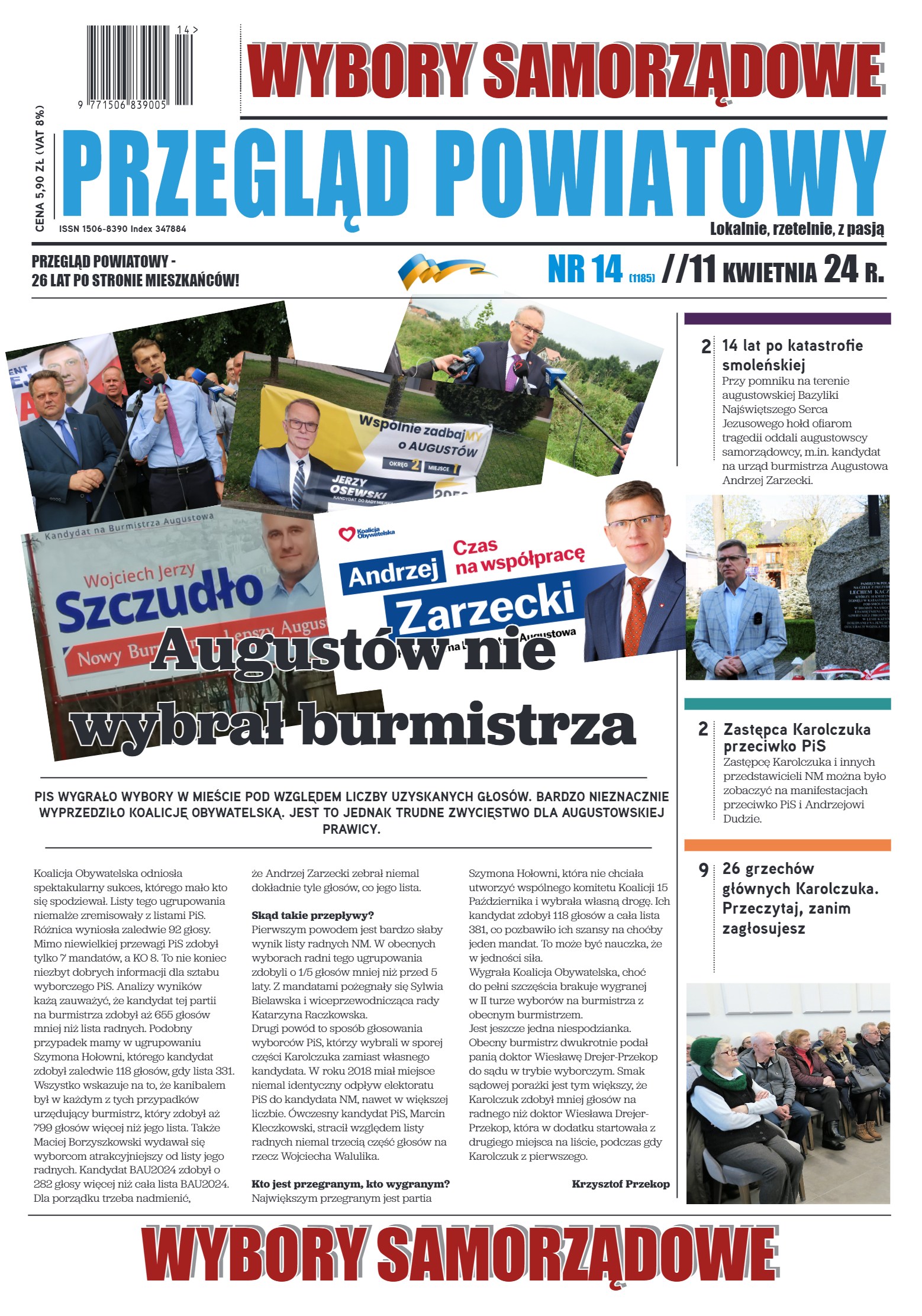 Przegląd Powiatowy nr 14/1184 z 11-04-2024 r. - strona 1