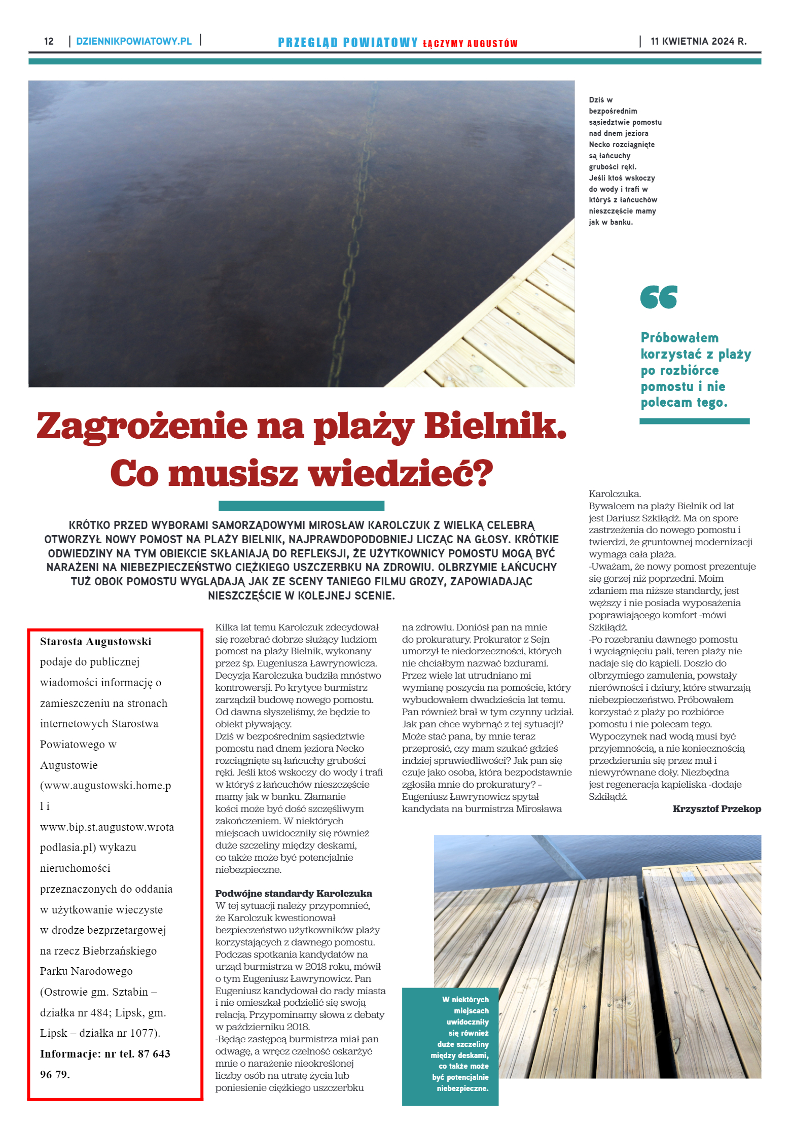 Przegląd Powiatowy nr 14/1184 z 11-04-2024 r. - strona 12