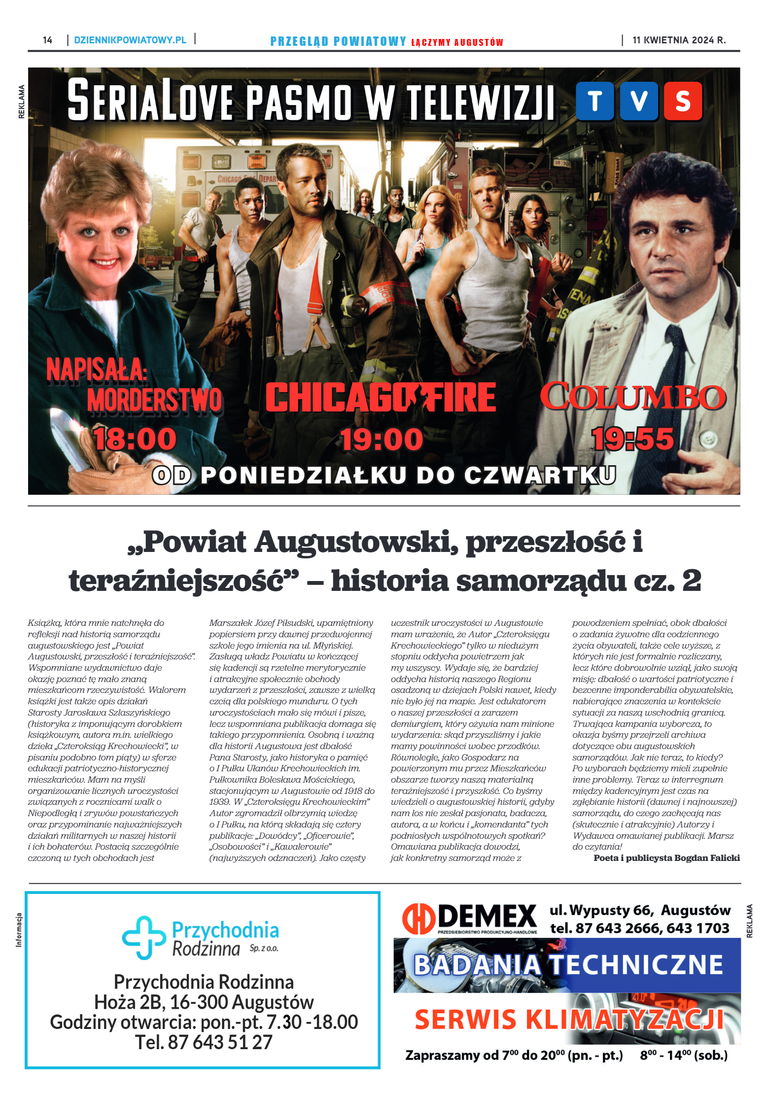 Przegląd Powiatowy nr 14/1184 z 11-04-2024 r. - strona 14