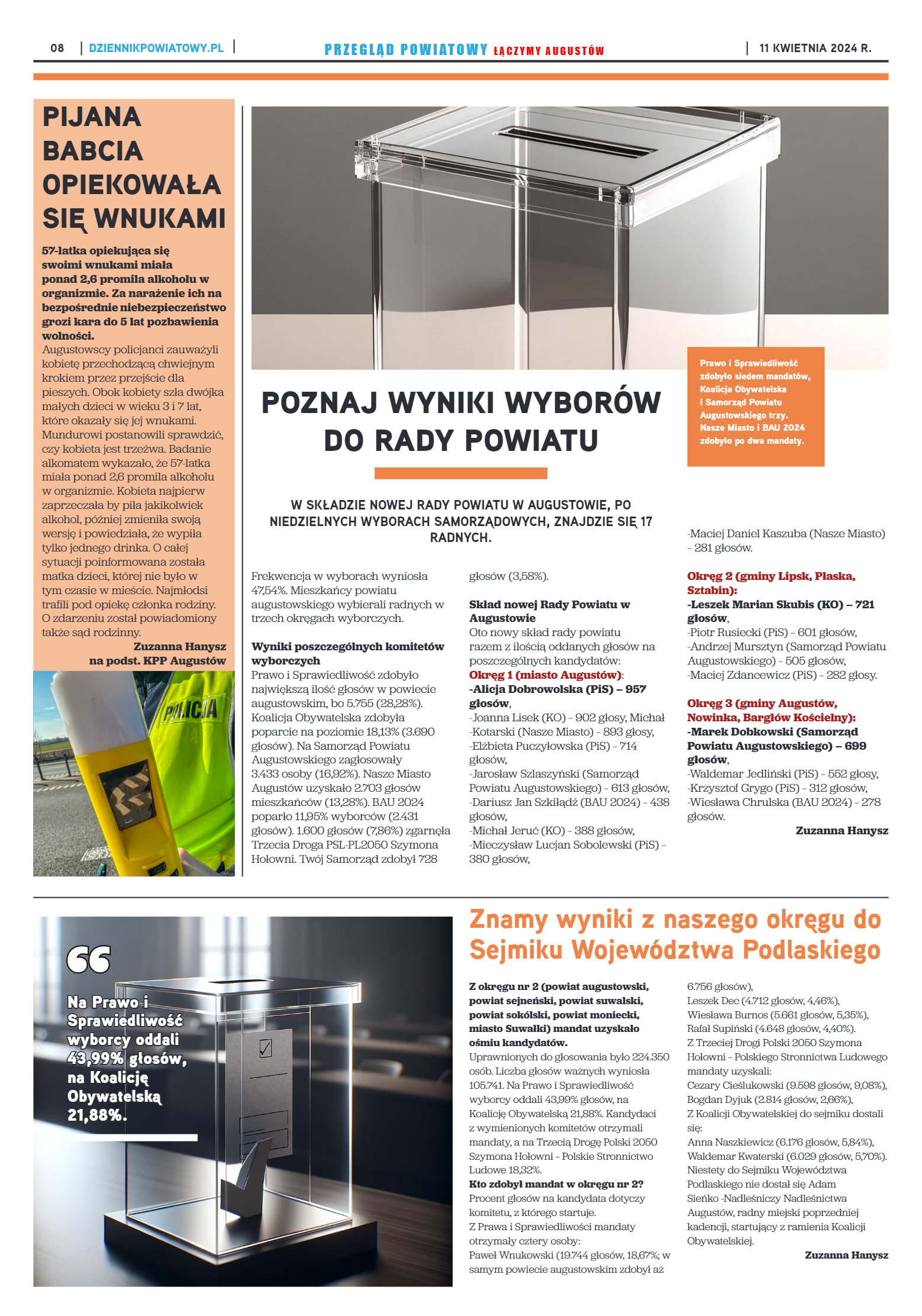 Przegląd Powiatowy nr 14/1184 z 11-04-2024 r. - strona 8