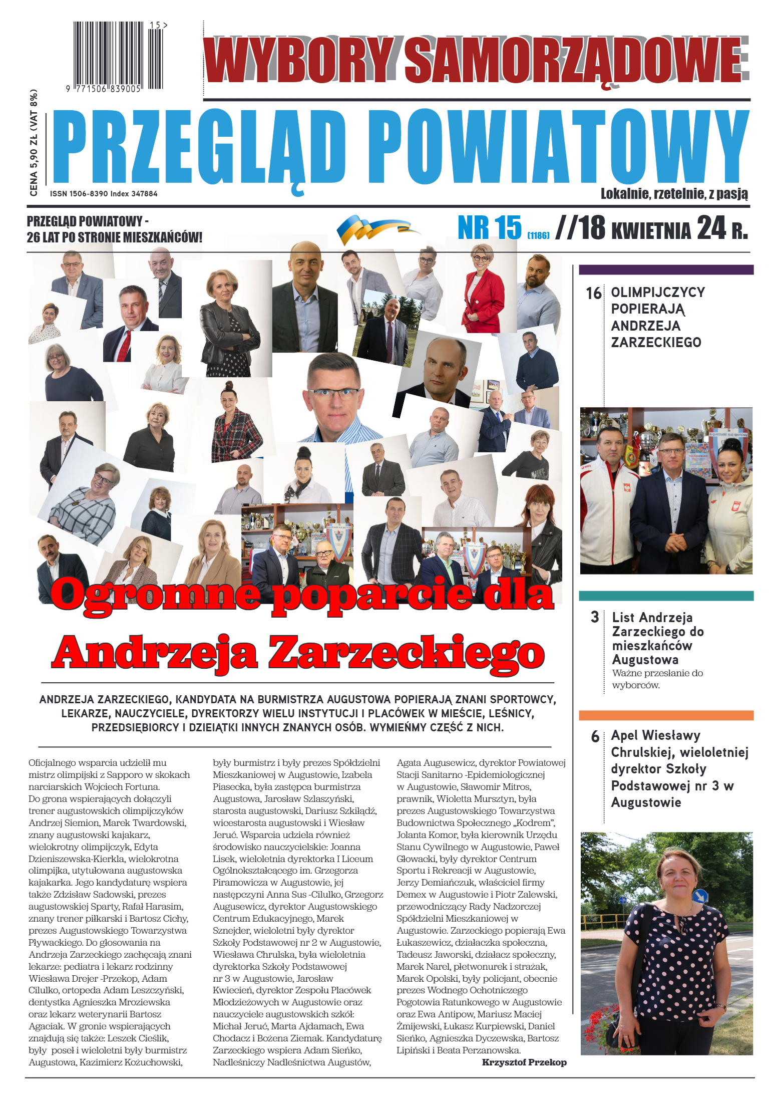 Przegląd Powiatowy nr 15/1184 z 18-04-2024 r. - strona 1