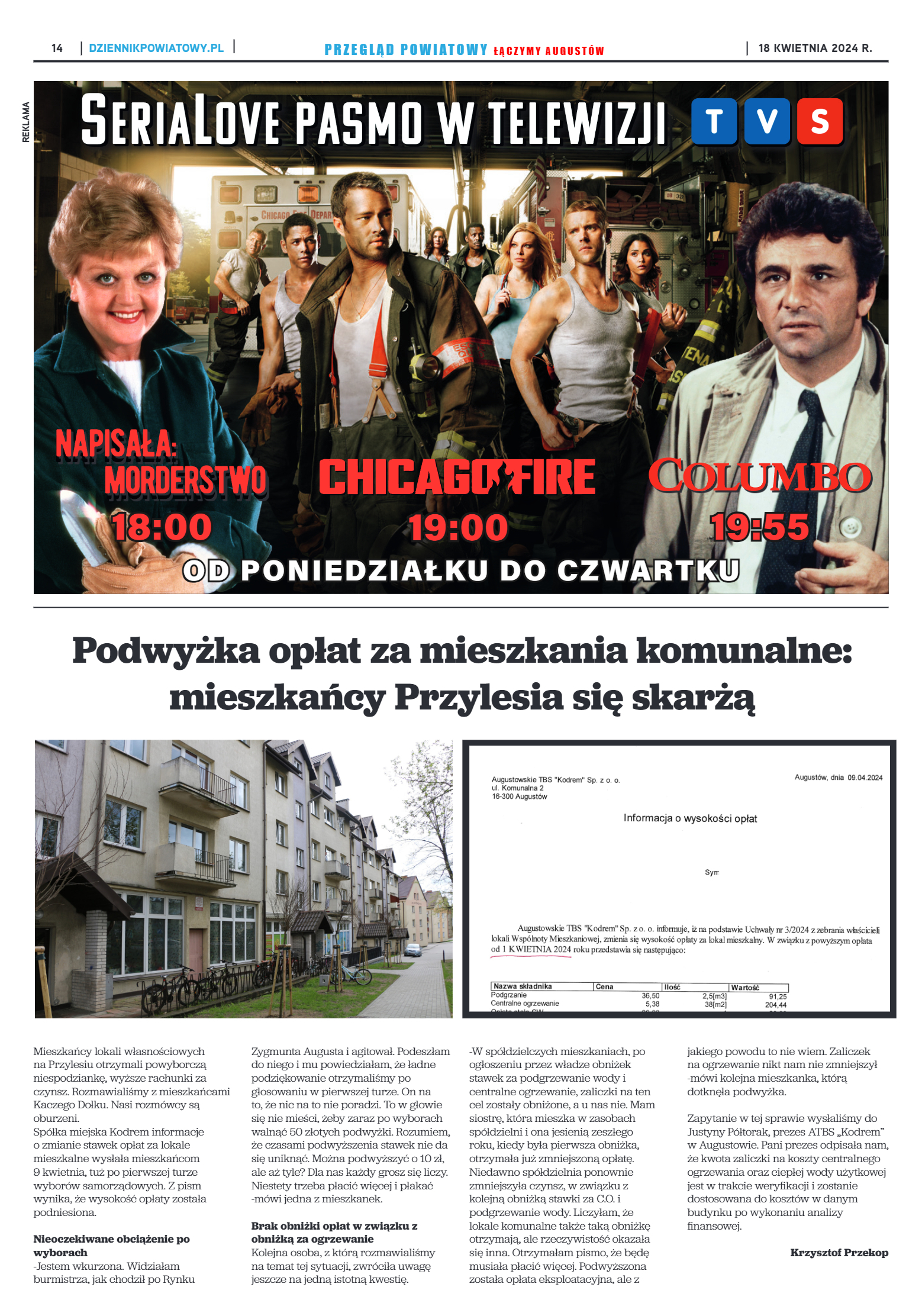 Przegląd Powiatowy nr 15/1184 z 18-04-2024 r. - strona 14