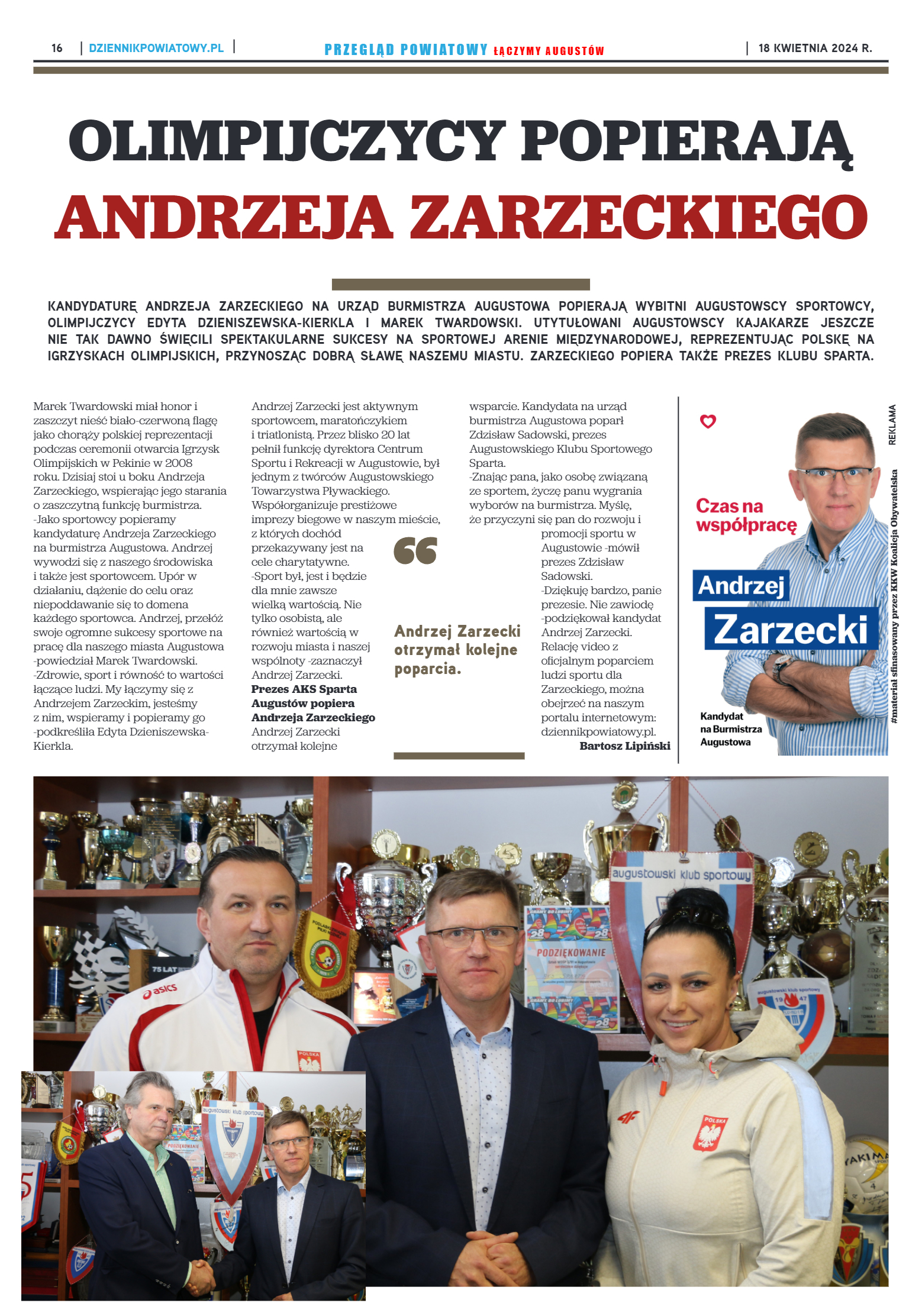 Przegląd Powiatowy nr 15/1184 z 18-04-2024 r. - strona 16