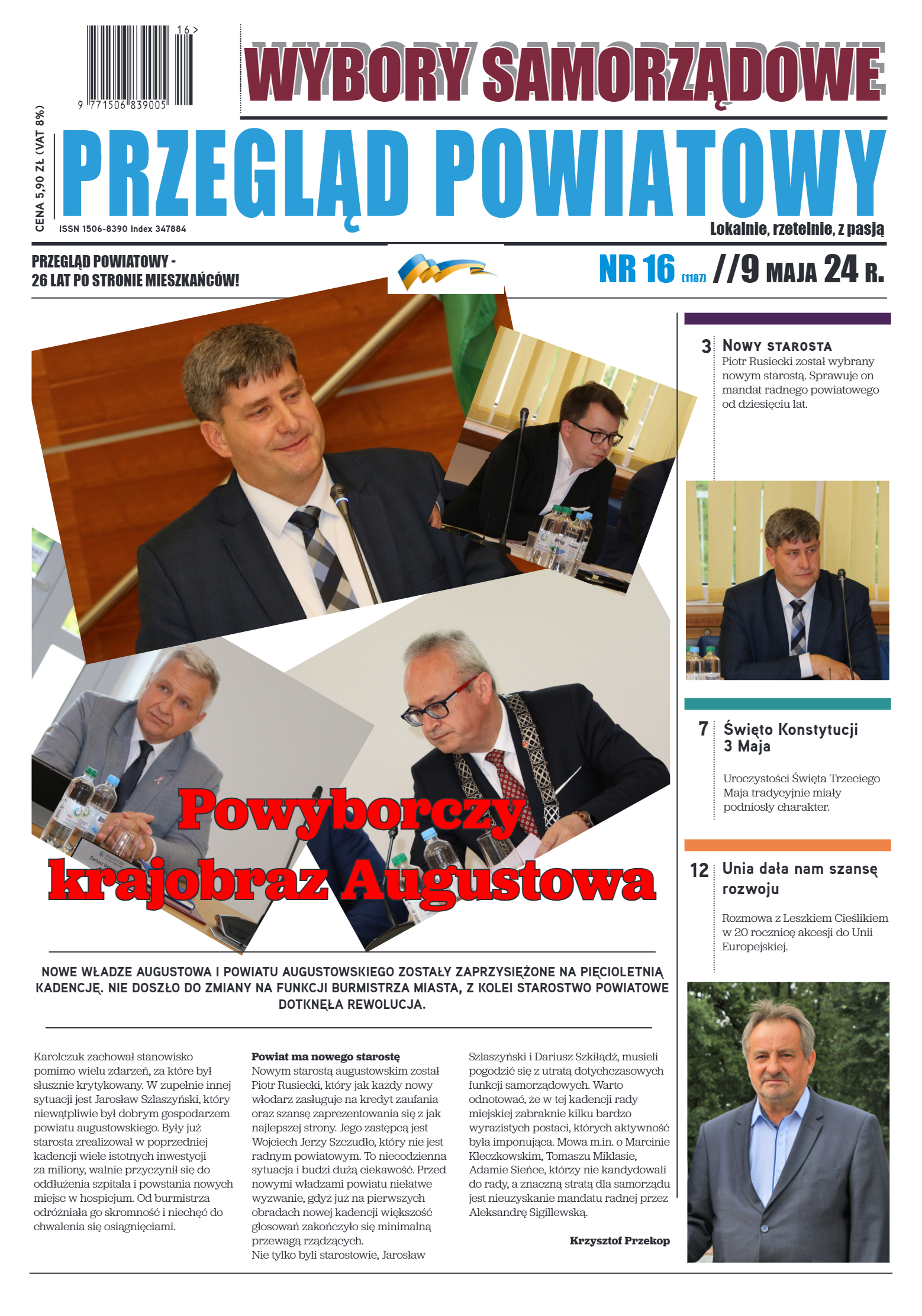 Przegląd Powiatowy nr 16/1185 z 09-05-2024 r. - strona 1