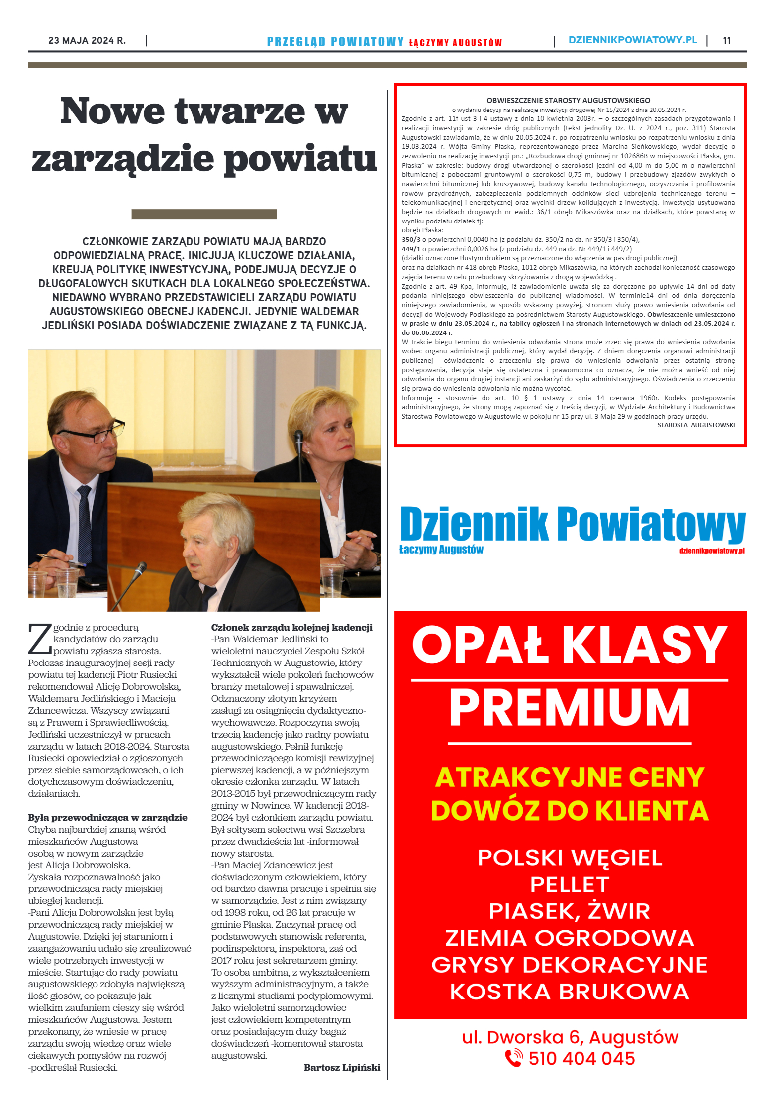 Przegląd Powiatowy nr 18/1189 z 23-05-2024 r. - strona 11