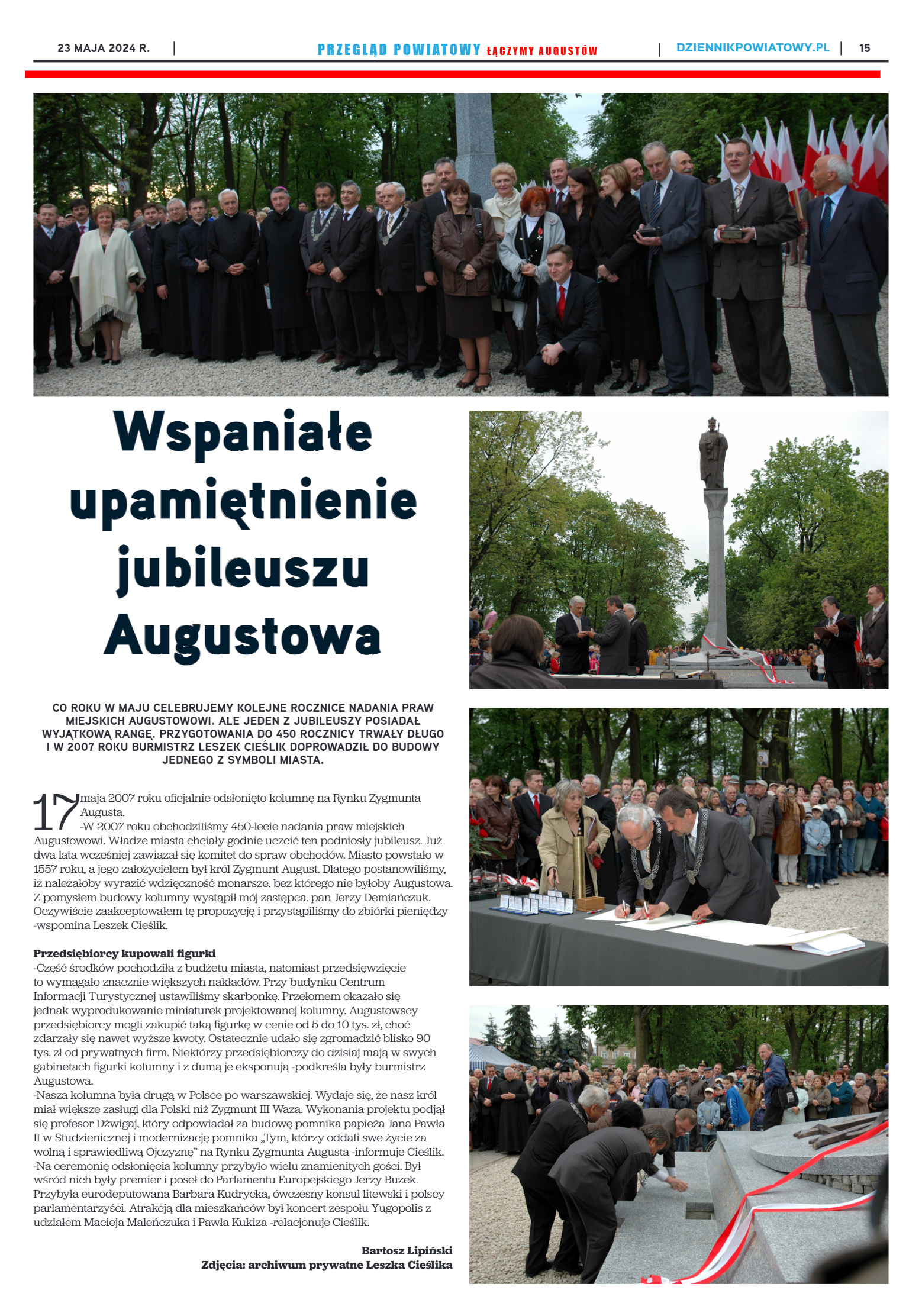 Przegląd Powiatowy nr 18/1189 z 23-05-2024 r. - strona 15