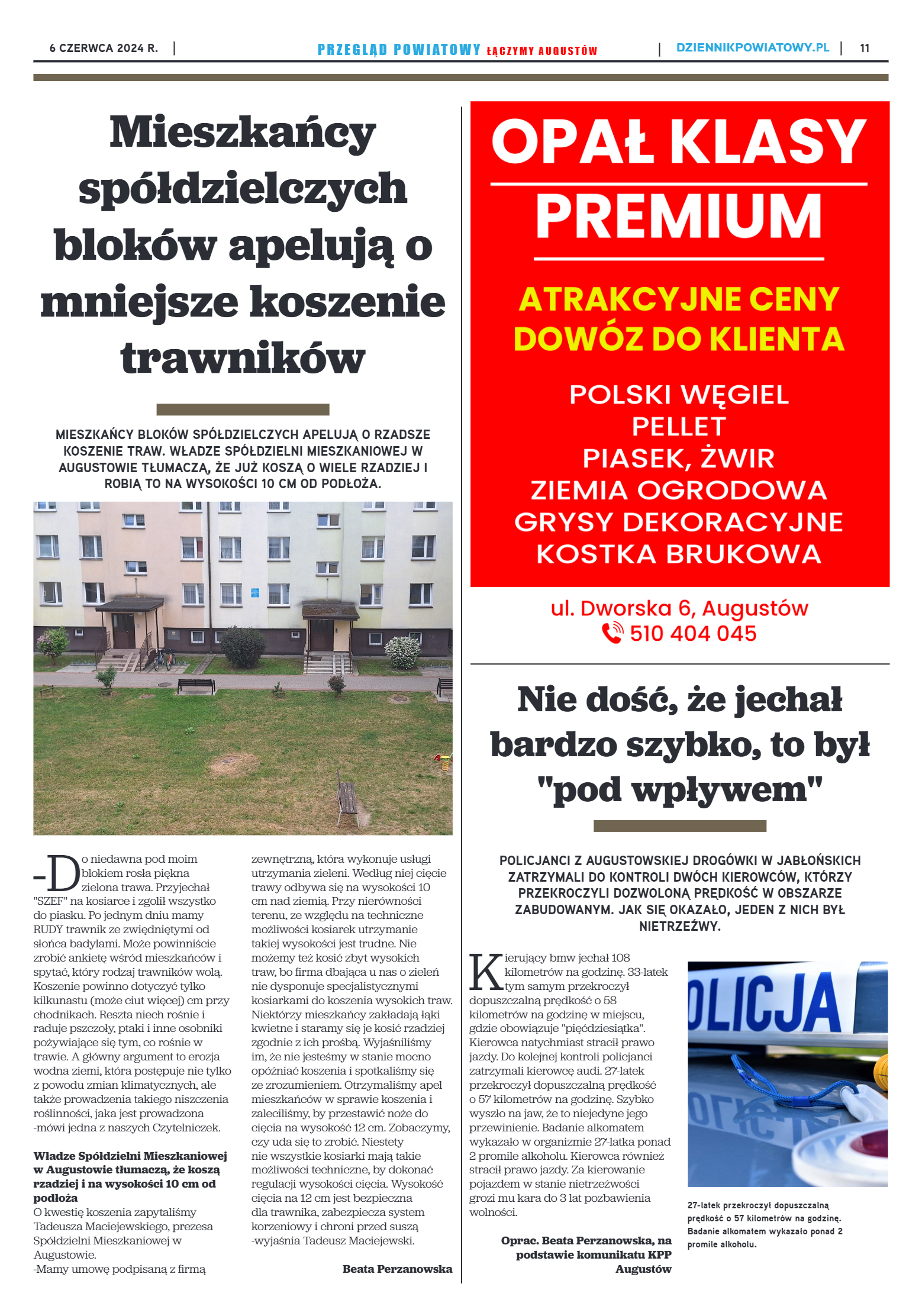 Przegląd Powiatowy nr 20/1191 z 06-06-2024 r. - strona 11