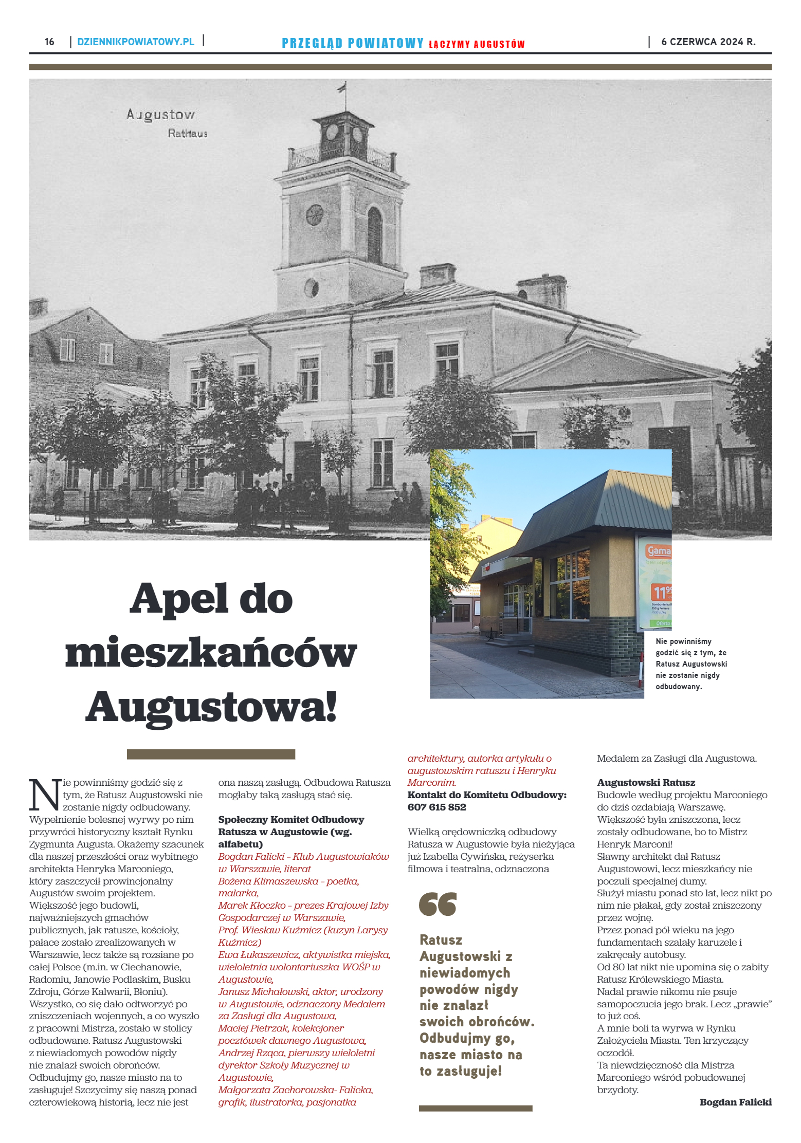 Przegląd Powiatowy nr 20/1191 z 06-06-2024 r. - strona 16