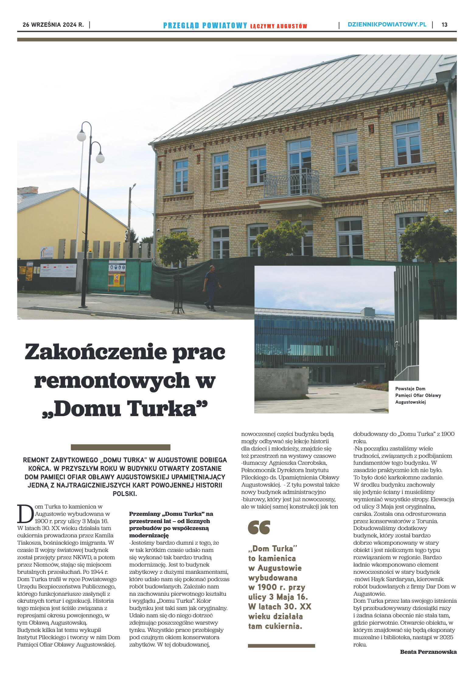 Miesięcznik Przegląd Powiatowy nr 2 z dnia 26 wrze - strona 13