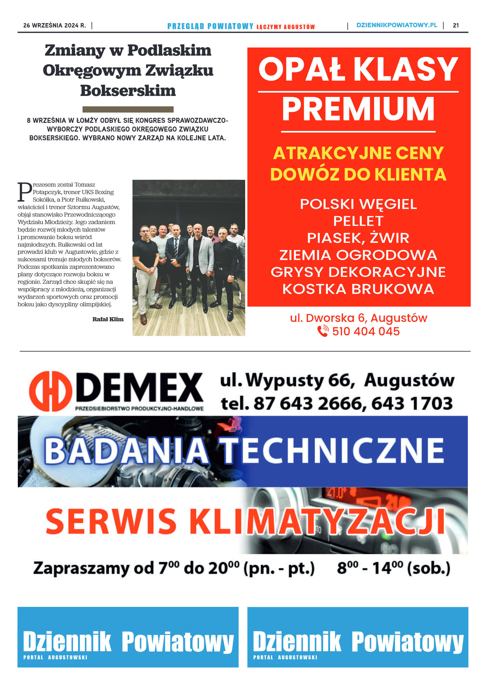 Miesięcznik Przegląd Powiatowy nr 2 z dnia 26 wrze - strona 21