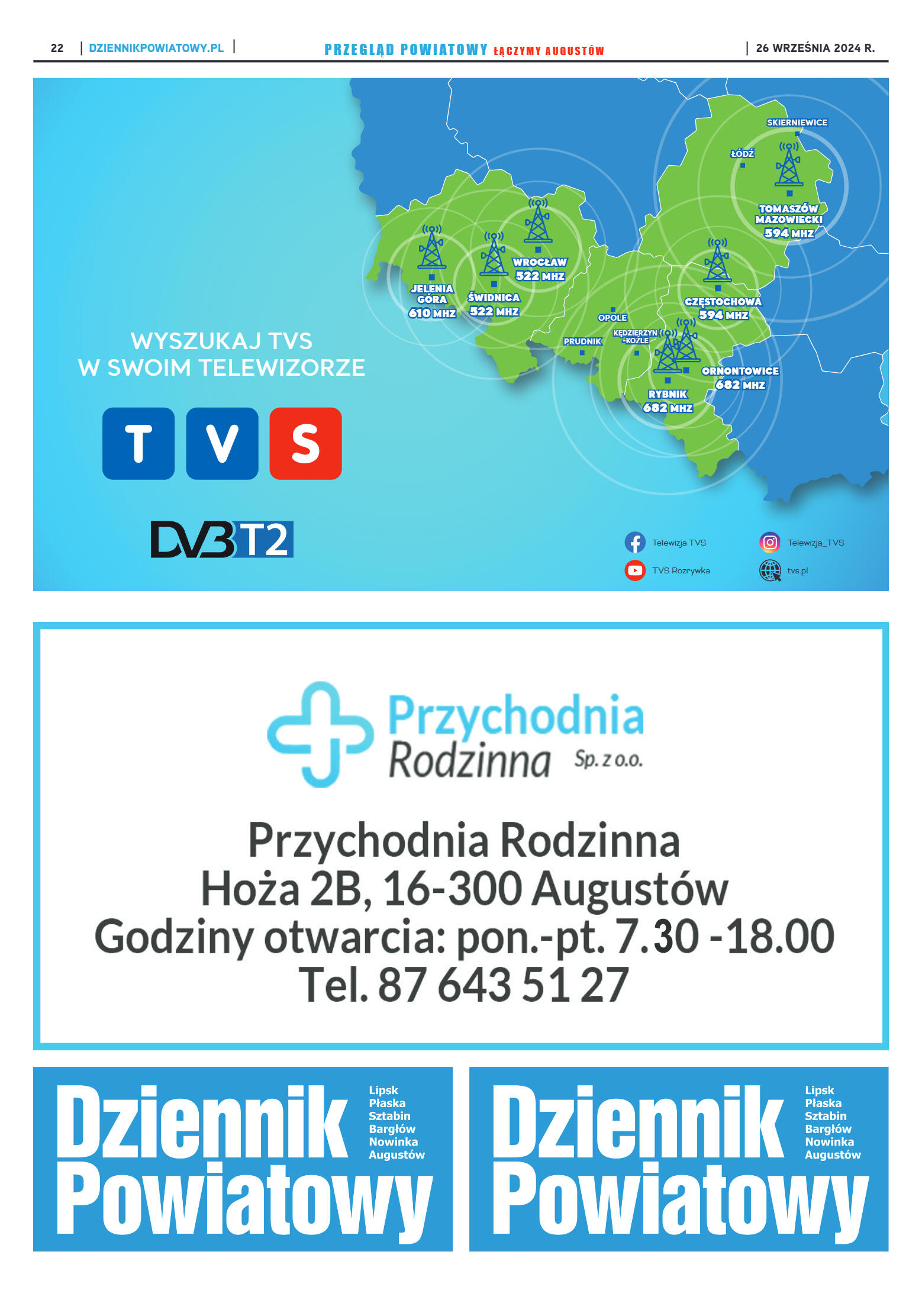 Miesięcznik Przegląd Powiatowy nr 2 z dnia 26 wrze - strona 22