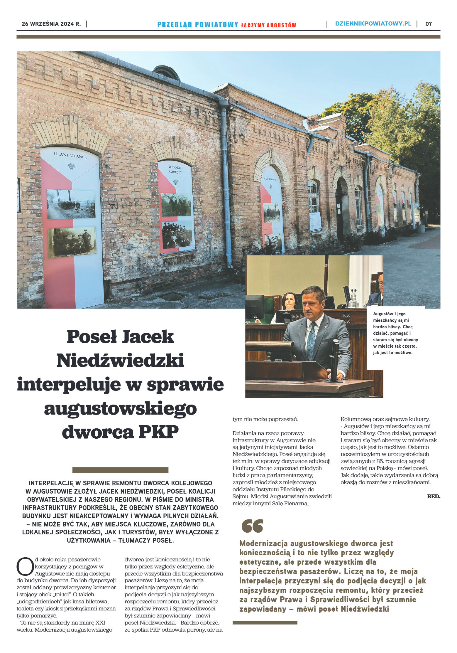 Miesięcznik Przegląd Powiatowy nr 2 z dnia 26 wrze - strona 7
