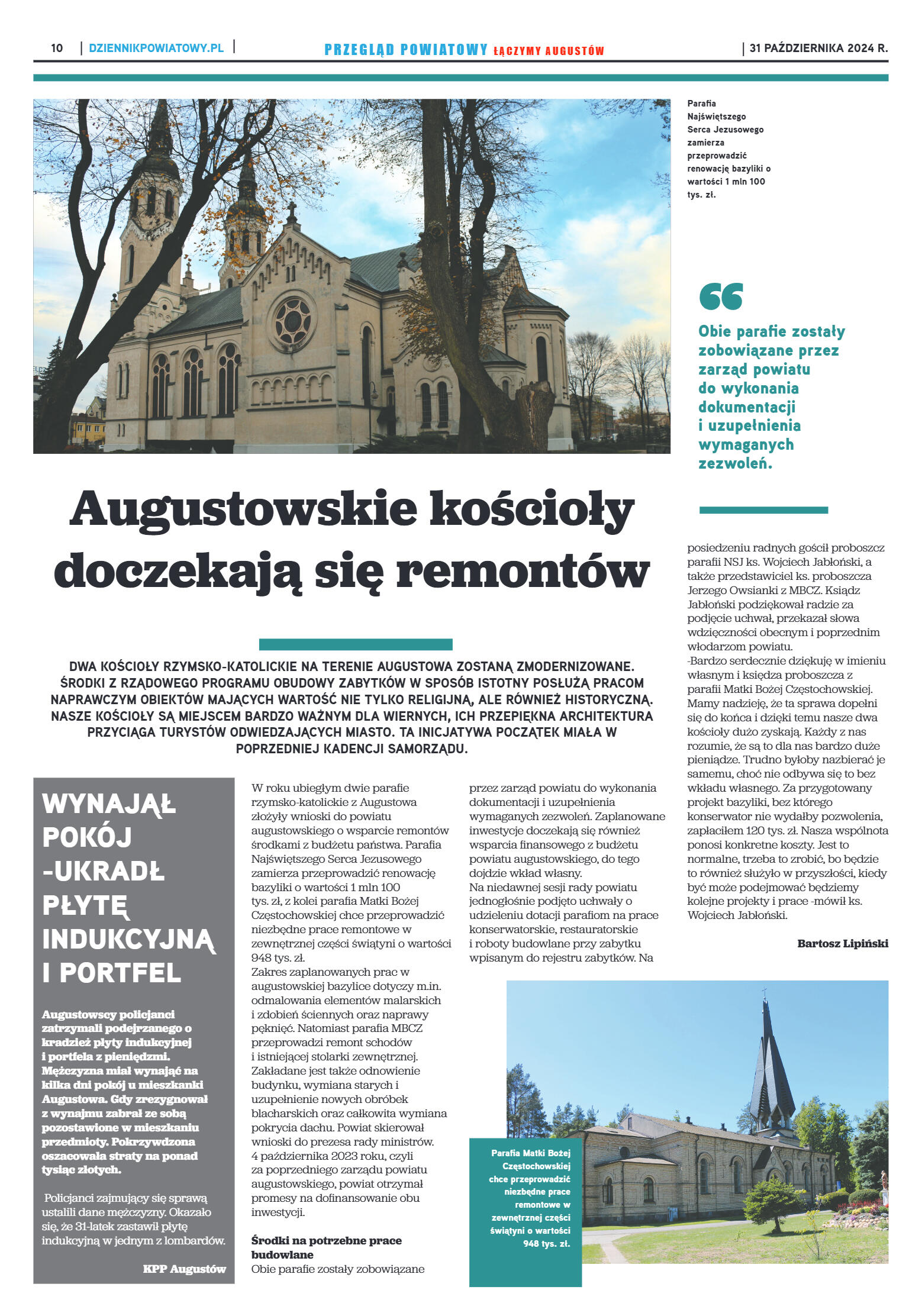 Miesięcznik Przegląd Powiatowy nr 3 z dnia 31 paźd - strona 10