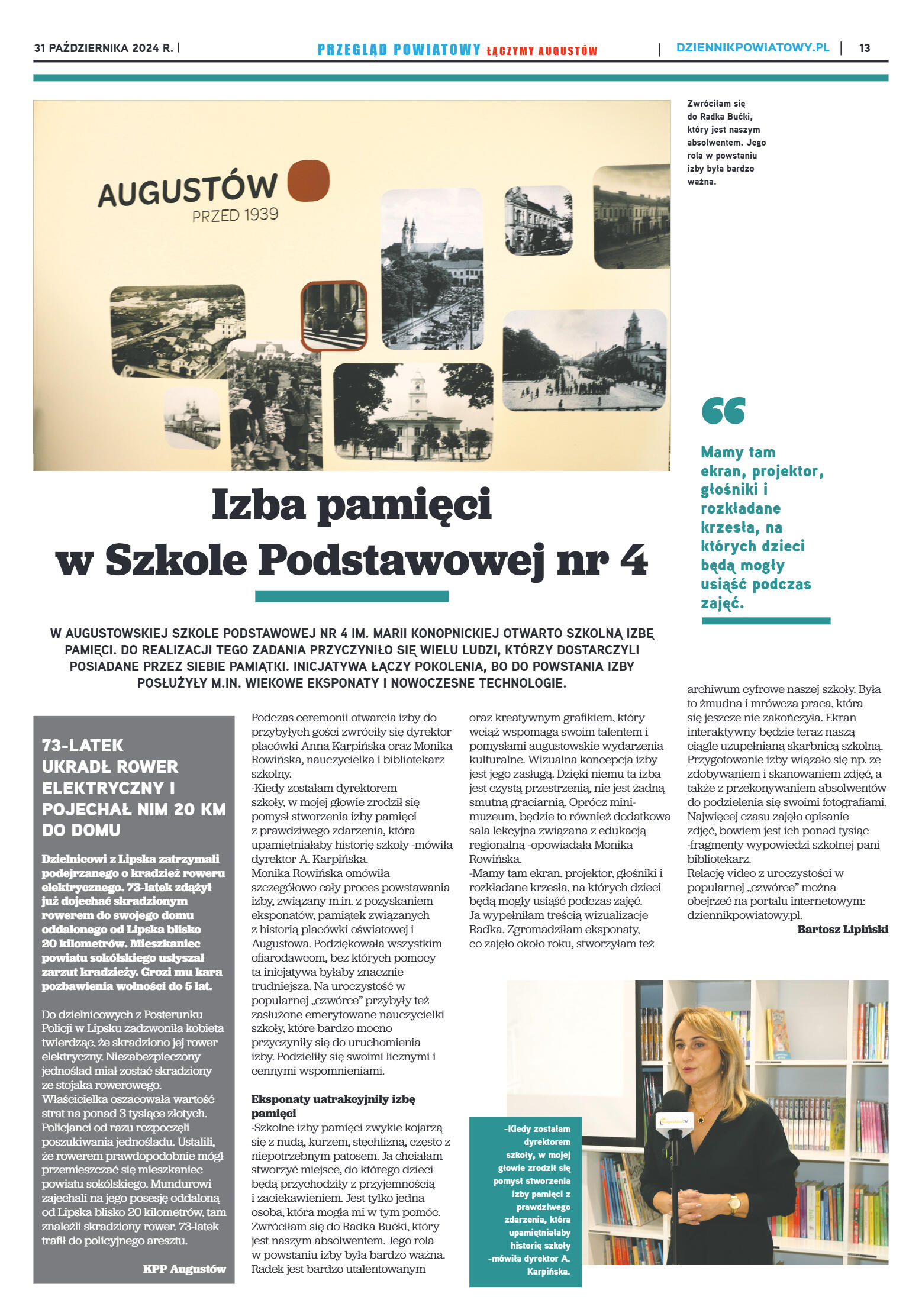 Miesięcznik Przegląd Powiatowy nr 3 z dnia 31 paźd - strona 13