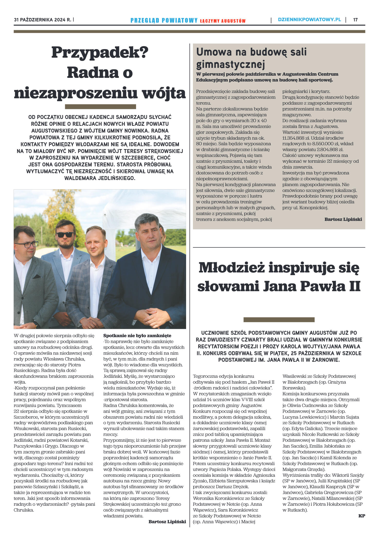 Miesięcznik Przegląd Powiatowy nr 3 z dnia 31 paźd - strona 17