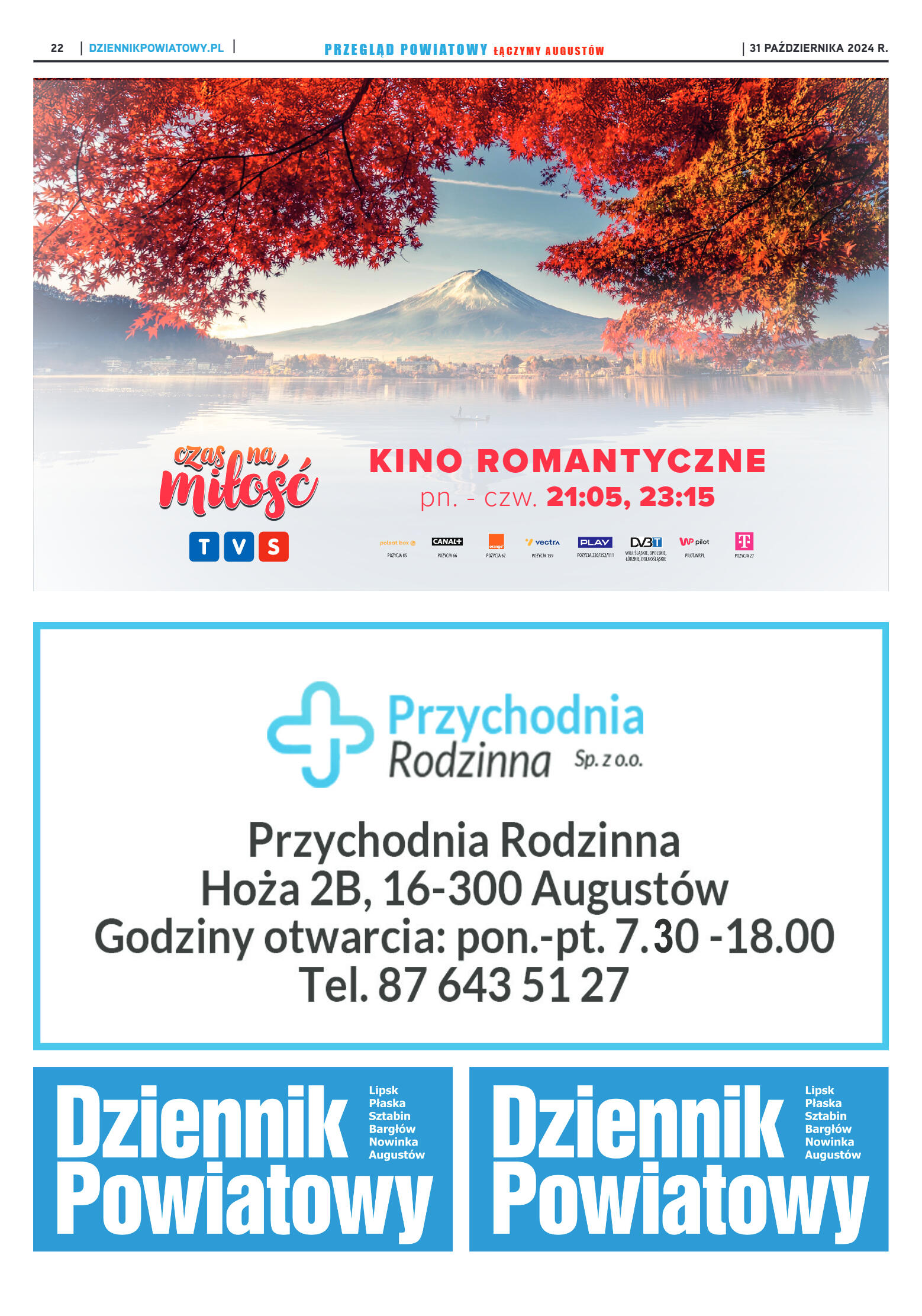 Miesięcznik Przegląd Powiatowy nr 3 z dnia 31 paźd - strona 22