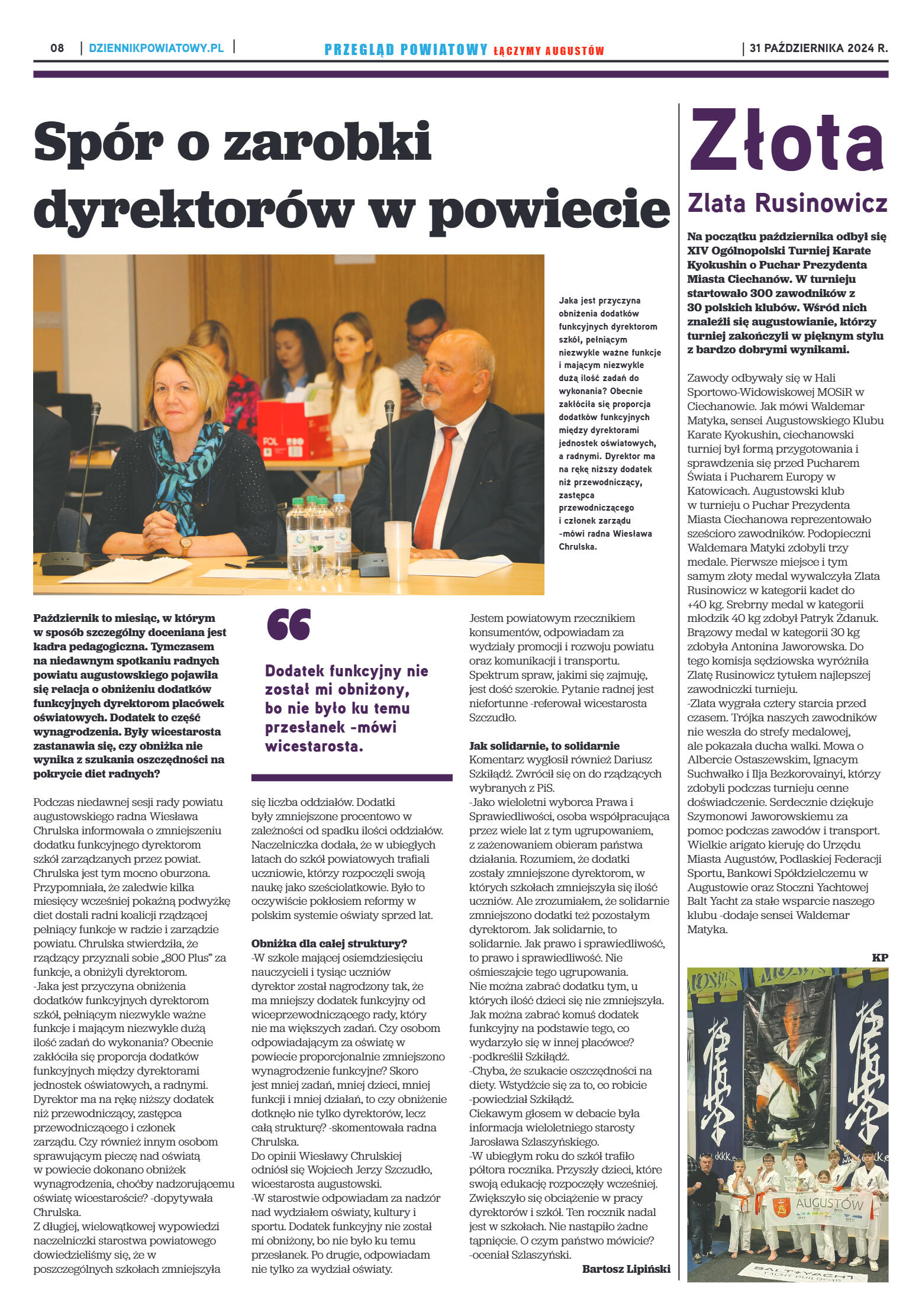 Miesięcznik Przegląd Powiatowy nr 3 z dnia 31 paźd - strona 8
