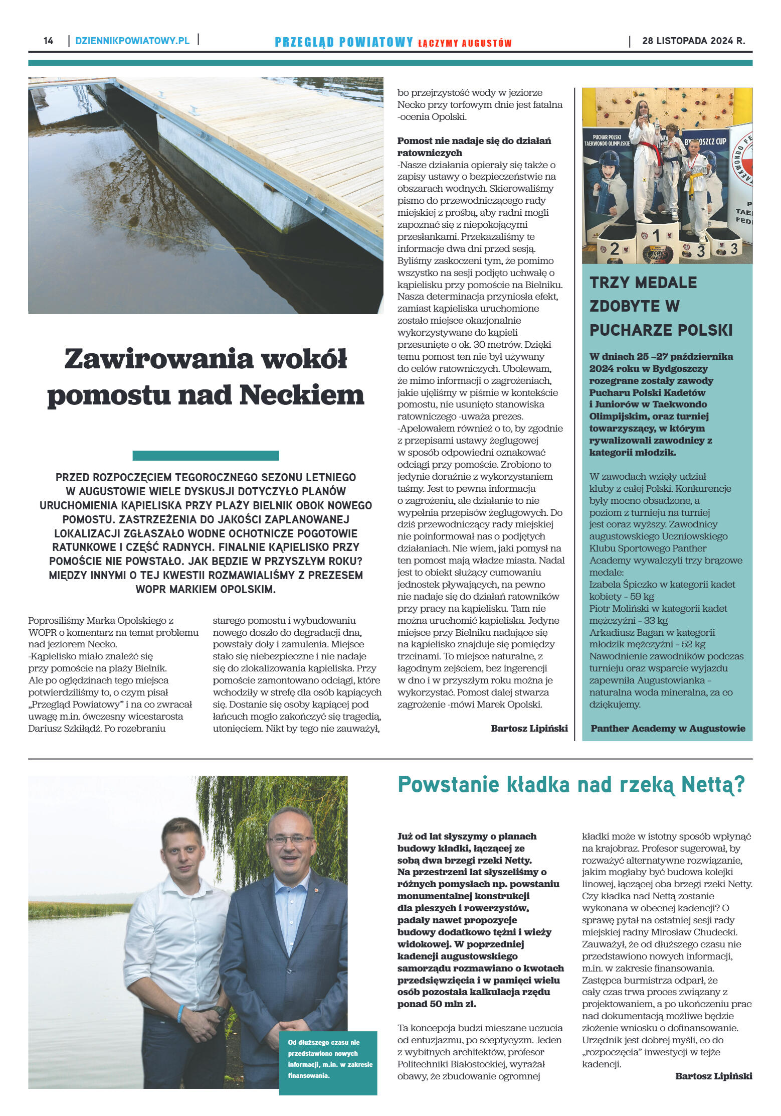 Miesięcznik Przegląd Powiatowy nr 4 z dnia 28 list - strona 14