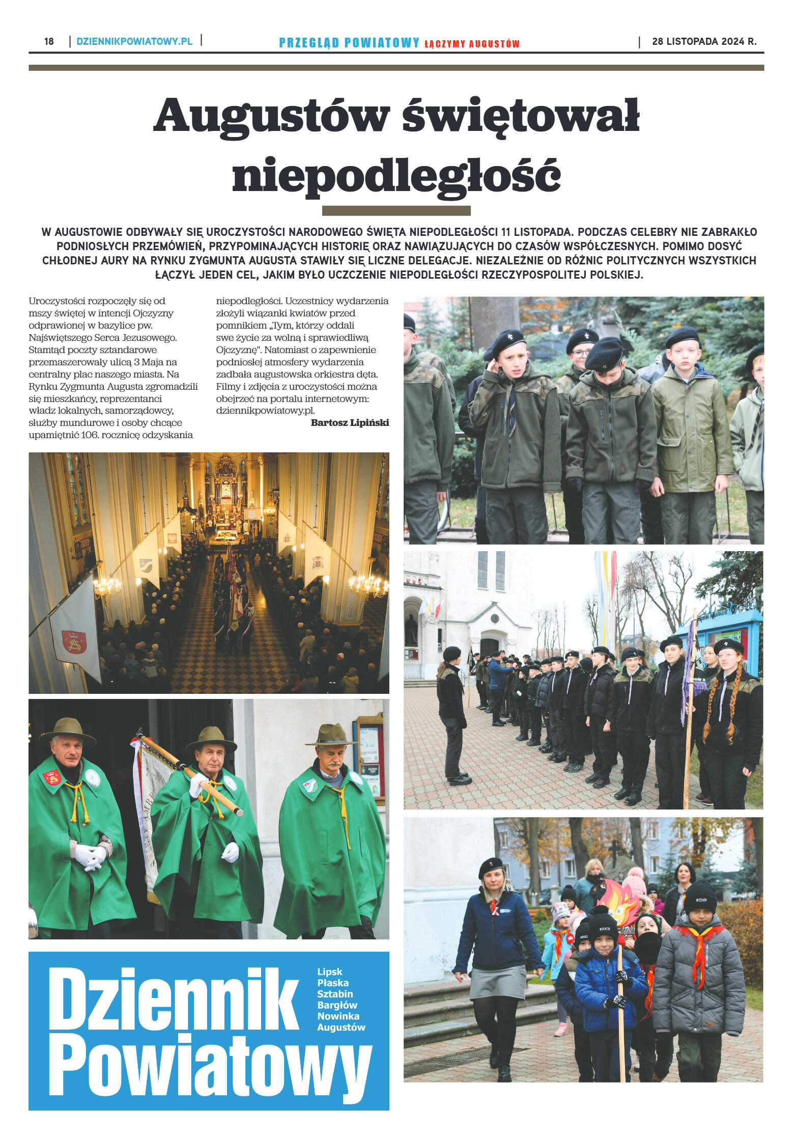 Miesięcznik Przegląd Powiatowy nr 4 z dnia 28 list - strona 18