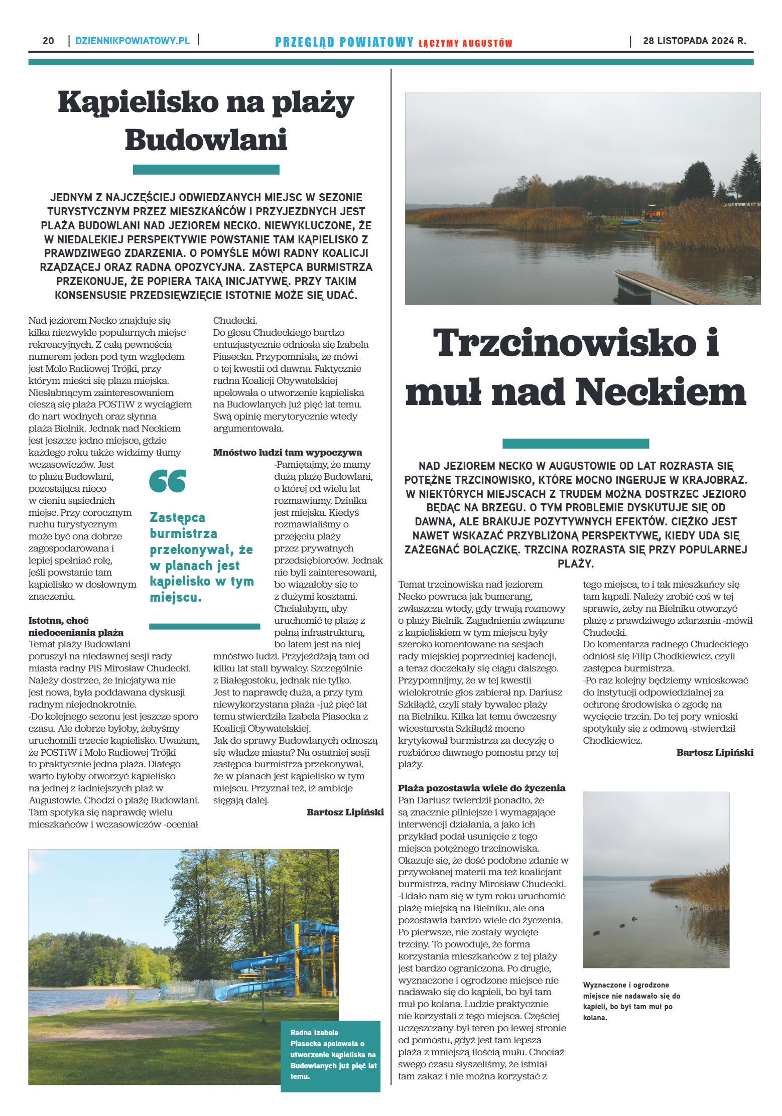 Miesięcznik Przegląd Powiatowy nr 4 z dnia 28 list - strona 20