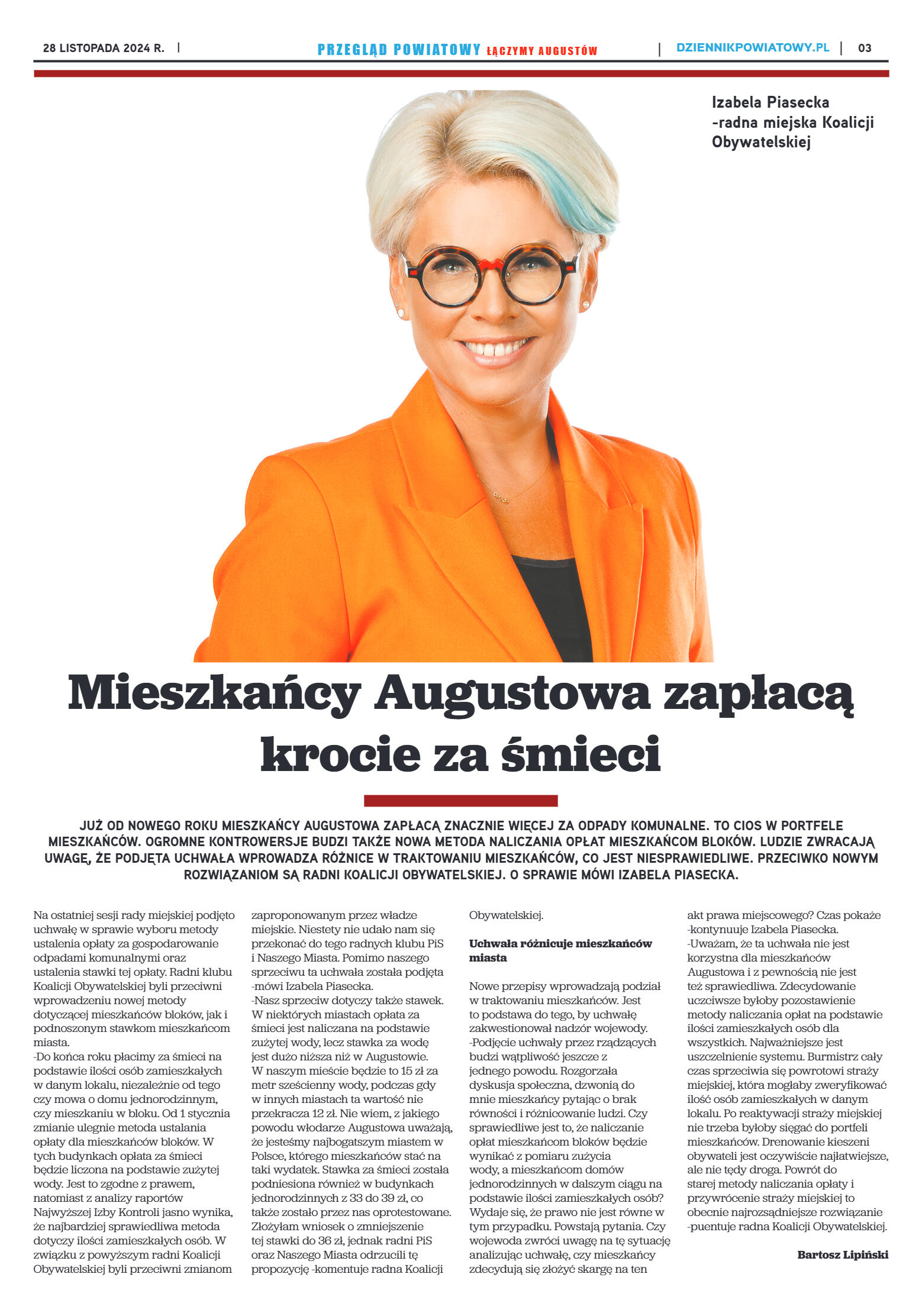 Miesięcznik Przegląd Powiatowy nr 4 z dnia 28 list - strona 3
