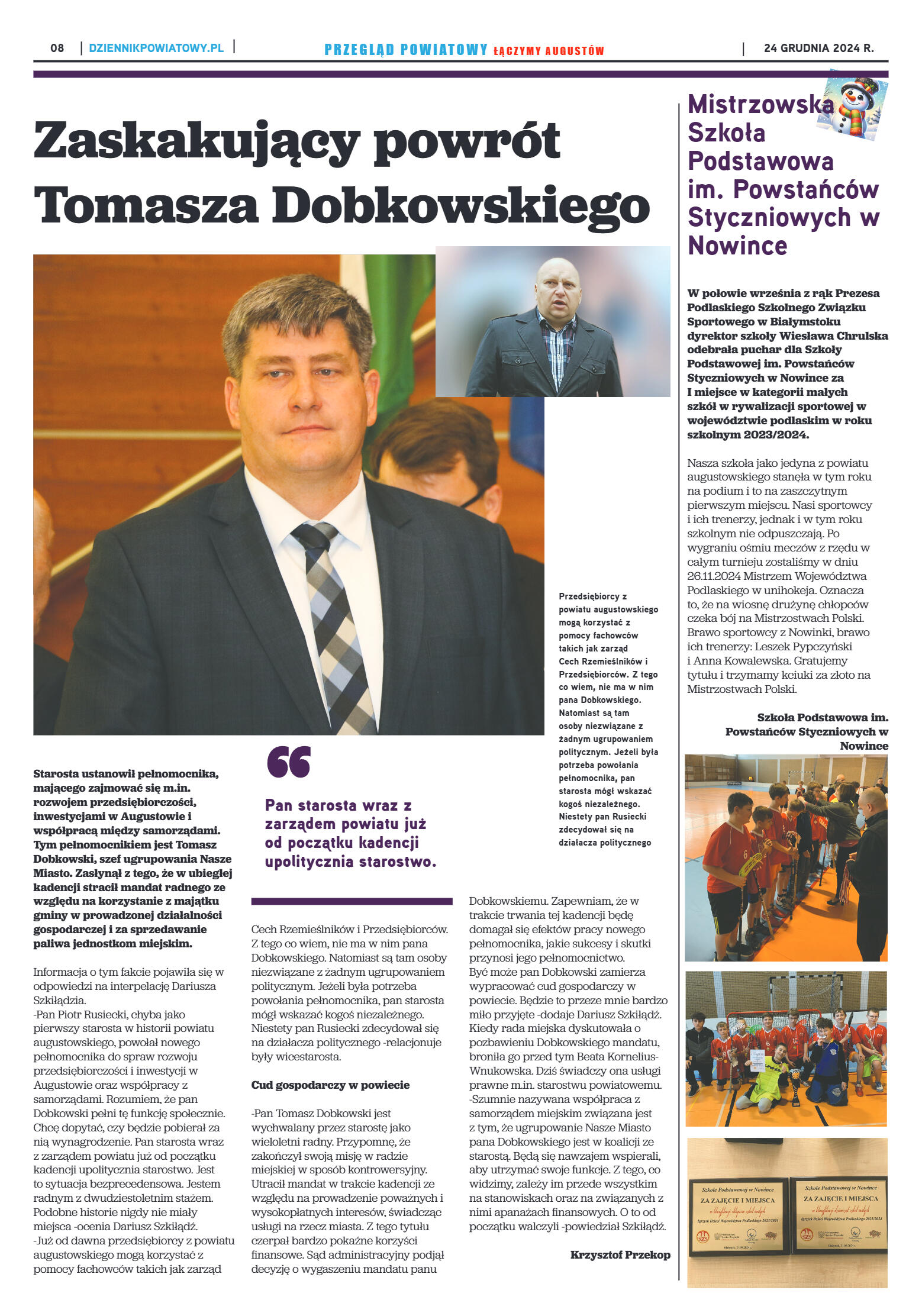 Miesięcznik Przegląd Powiatowy nr 5 z dnia 19 grud - strona 8