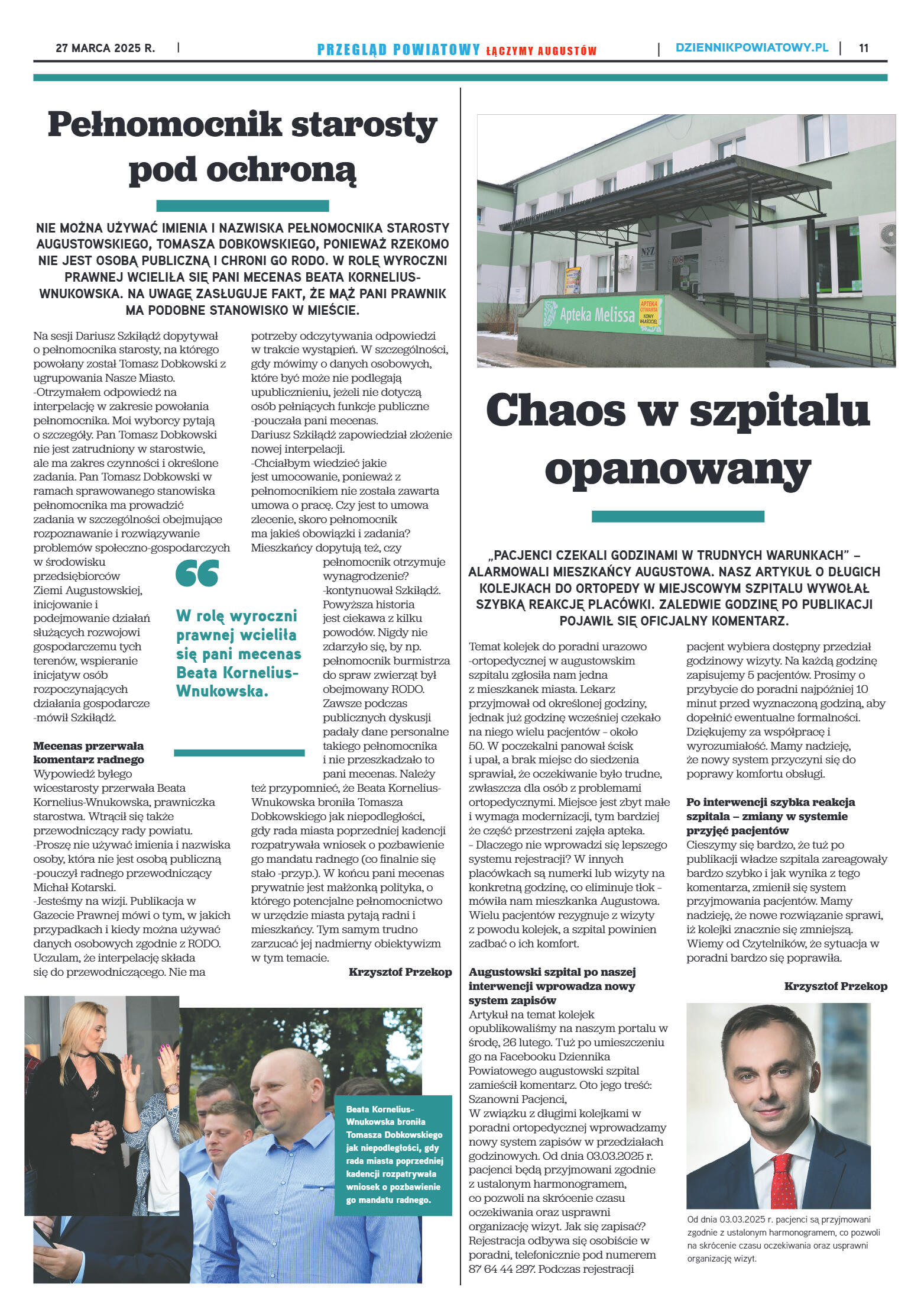 Miesięcznik Przegląd Powiatowy nr 3 z dnia 27 mar - strona 11