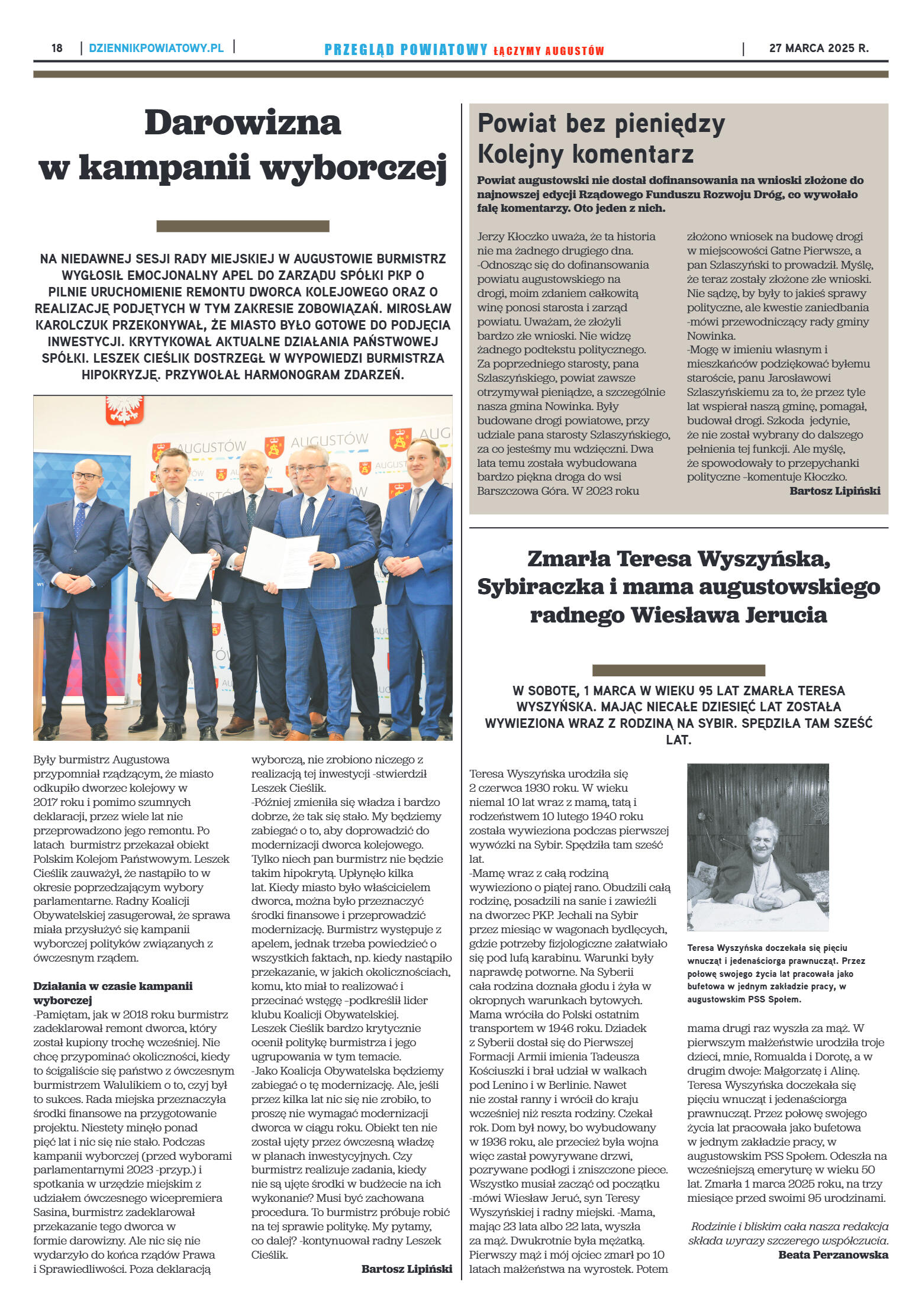 Miesięcznik Przegląd Powiatowy nr 3 z dnia 27 mar - strona 18