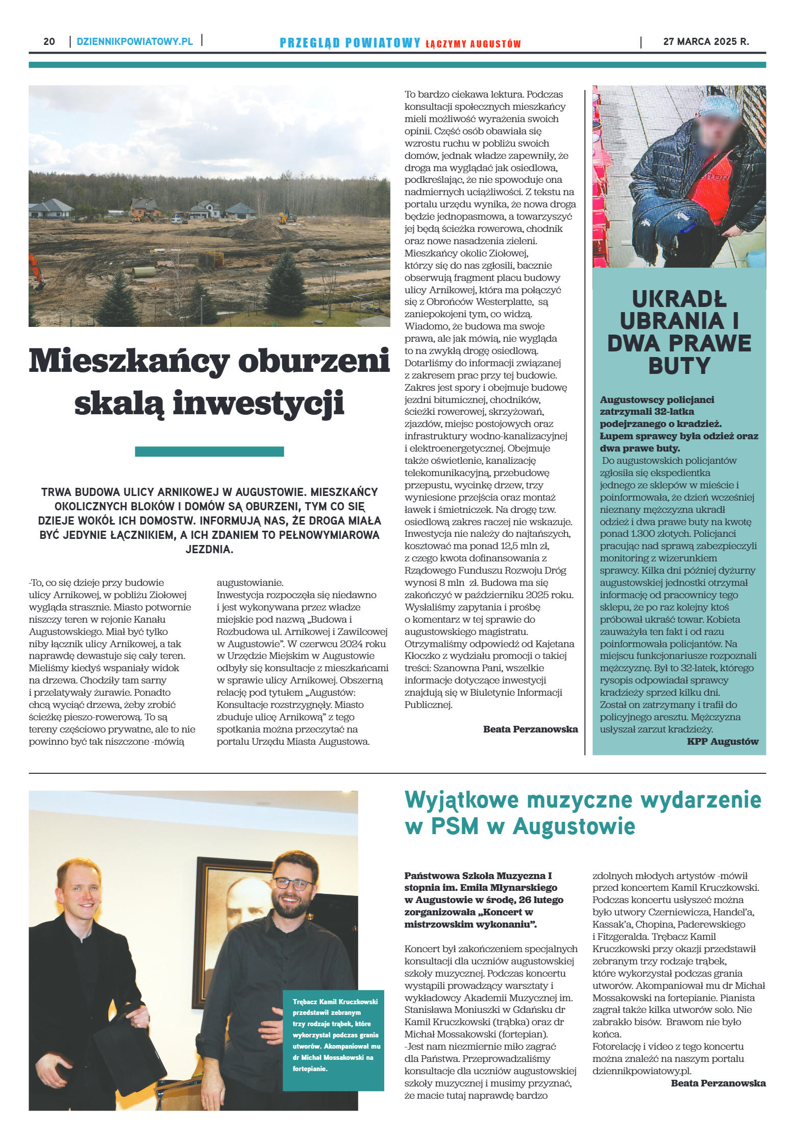 Miesięcznik Przegląd Powiatowy nr 3 z dnia 27 mar - strona 20