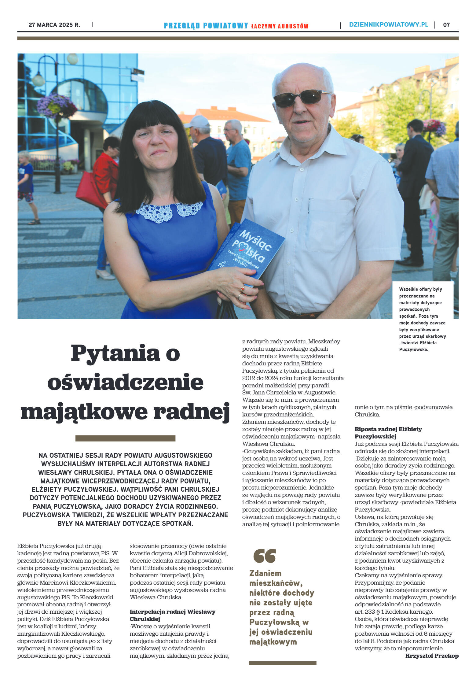 Miesięcznik Przegląd Powiatowy nr 3 z dnia 27 mar - strona 7