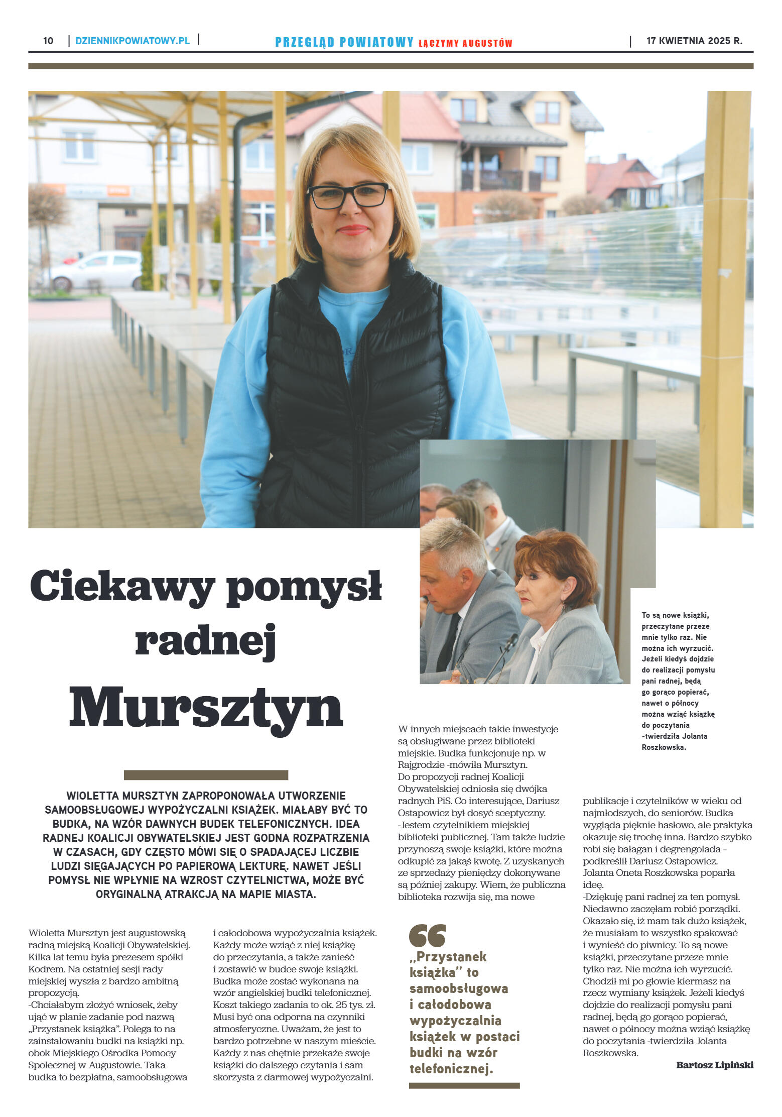 Miesięcznik Przegląd Powiatowy nr 4 z dnia 17 kwie - strona 10