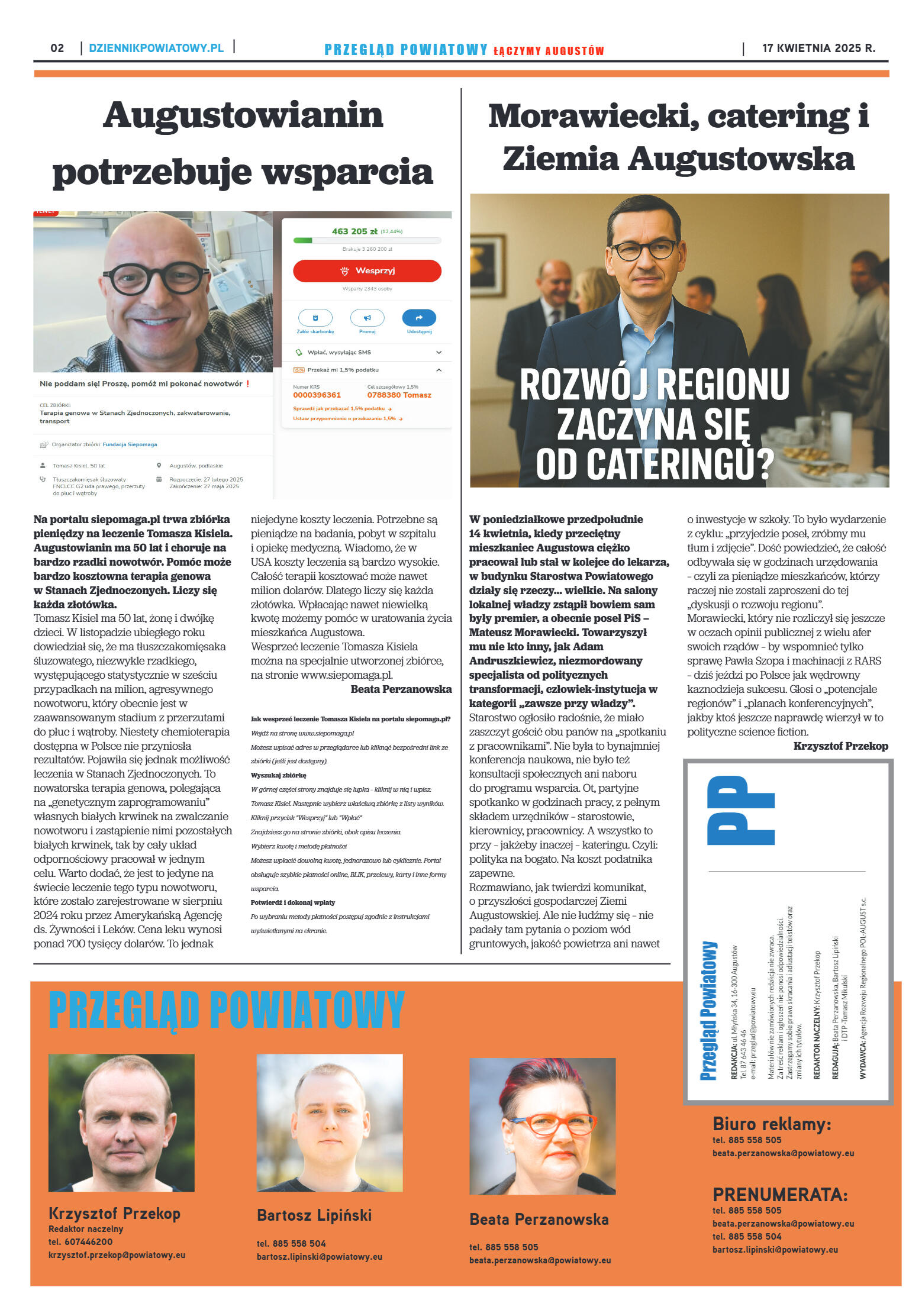 Miesięcznik Przegląd Powiatowy nr 4 z dnia 17 kwie - strona 2