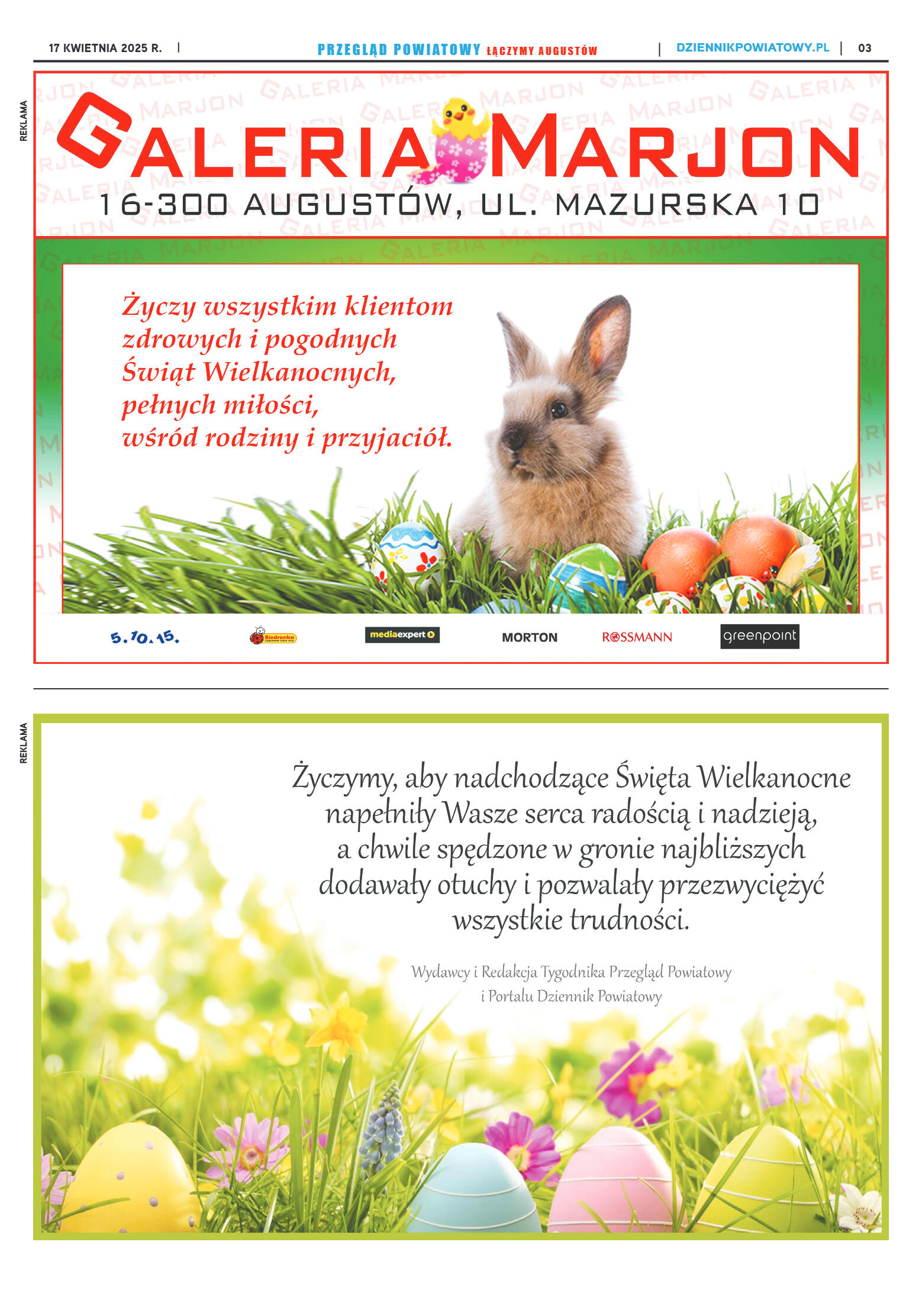 Miesięcznik Przegląd Powiatowy nr 4 z dnia 17 kwie - strona 3