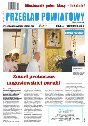 Miesięcznik Przegląd Powiatowy nr 4 z dnia 17 kwie - strona 1