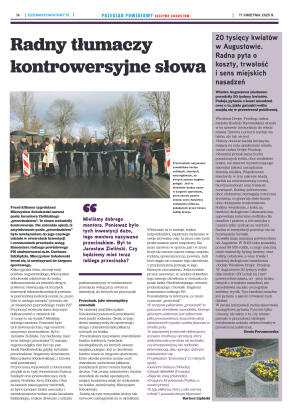 Miesięcznik Przegląd Powiatowy nr 4 z dnia 17 kwie - strona 16