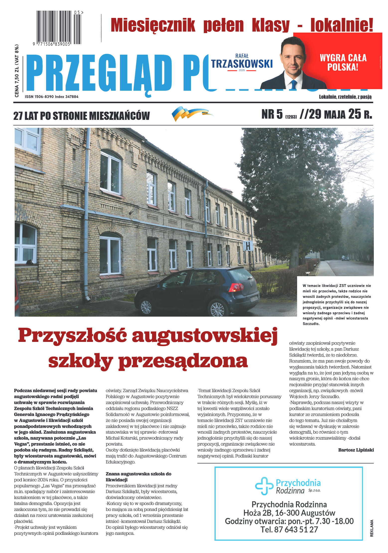 Miesięcznik Przegląd Powiatowy nr 5 z dnia 29 maja - strona 1