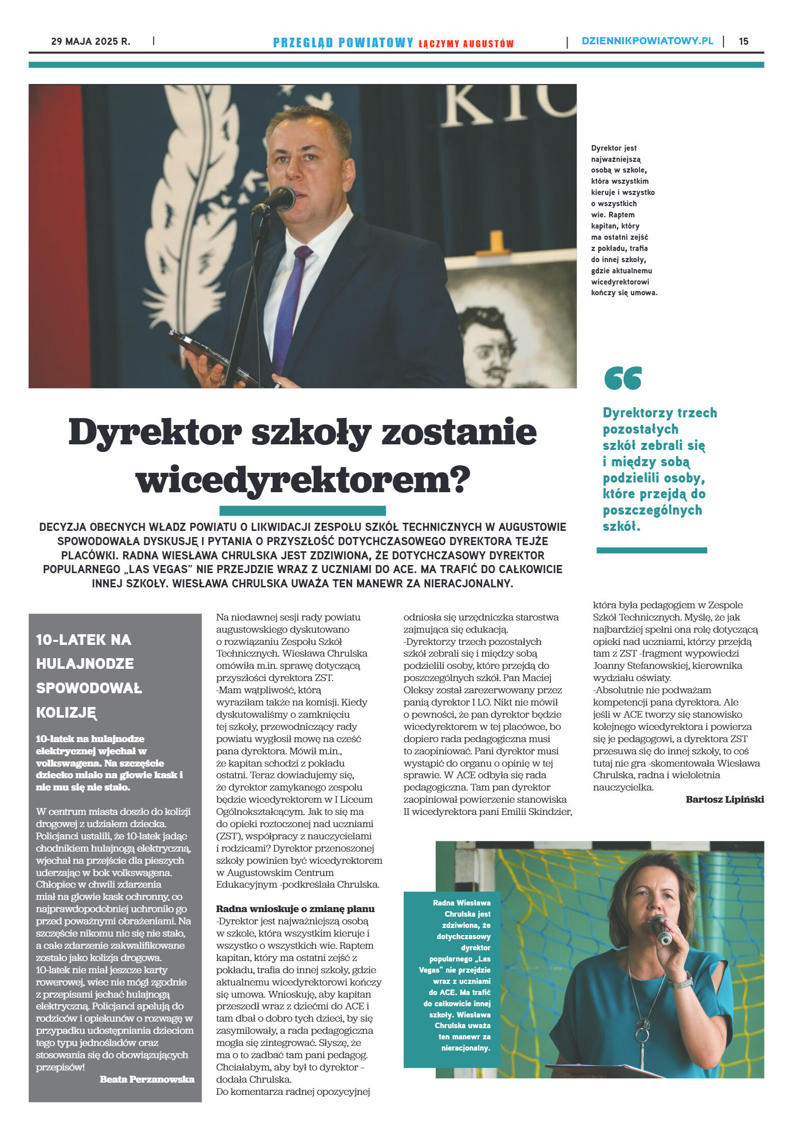 Miesięcznik Przegląd Powiatowy nr 5 z dnia 29 maja - strona 15