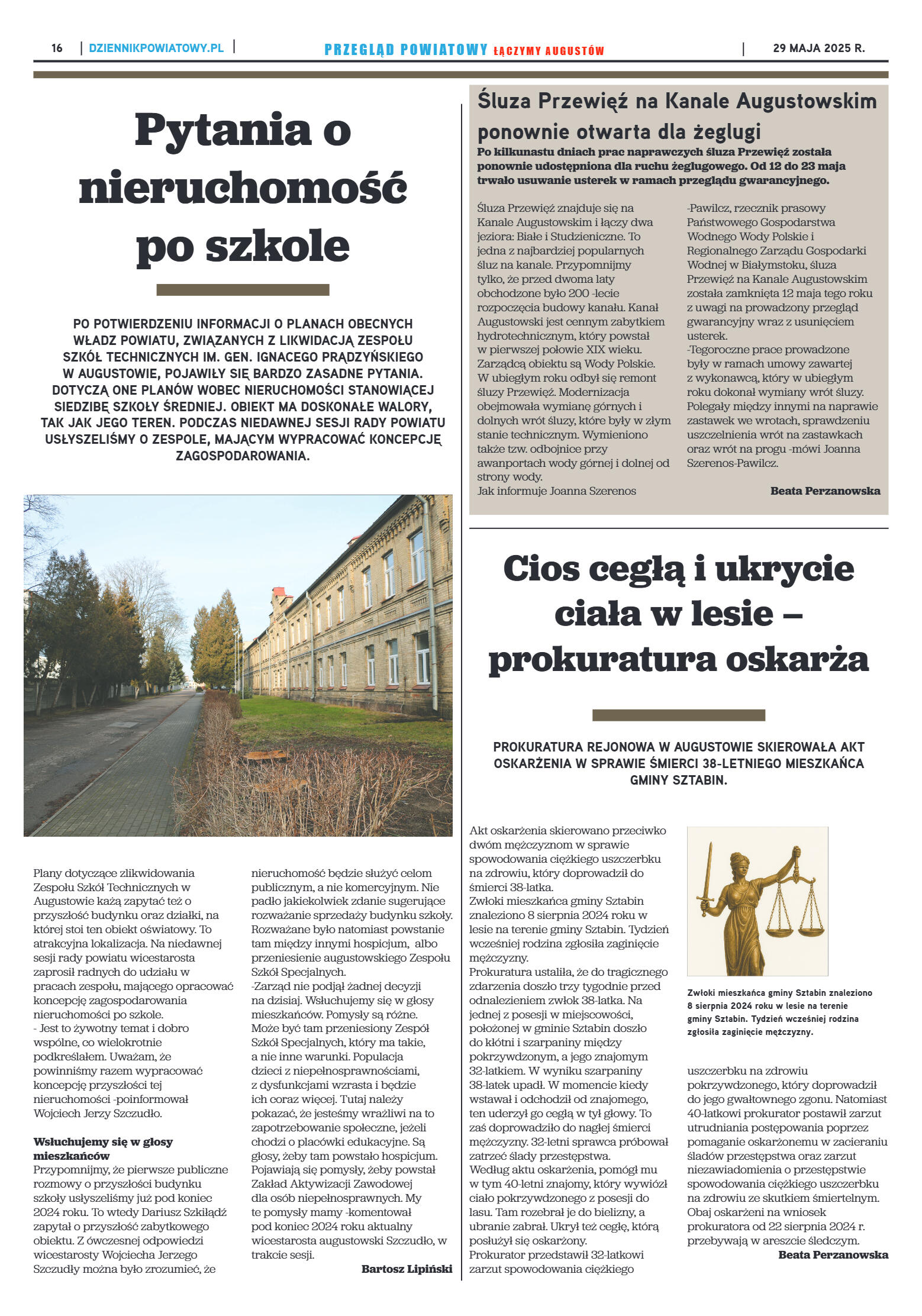 Miesięcznik Przegląd Powiatowy nr 5 z dnia 29 maja - strona 16