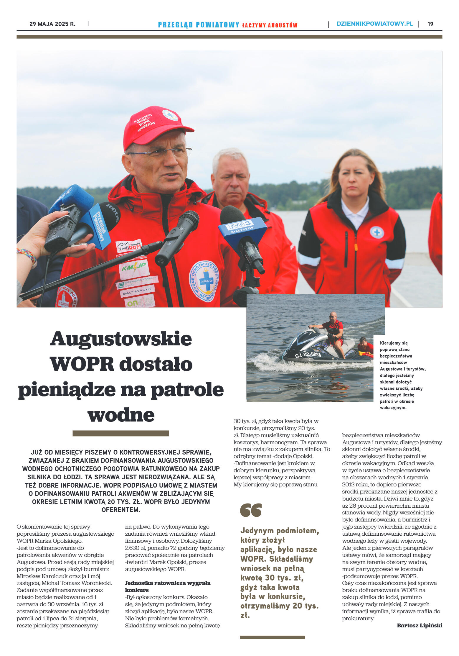 Miesięcznik Przegląd Powiatowy nr 5 z dnia 29 maja - strona 19
