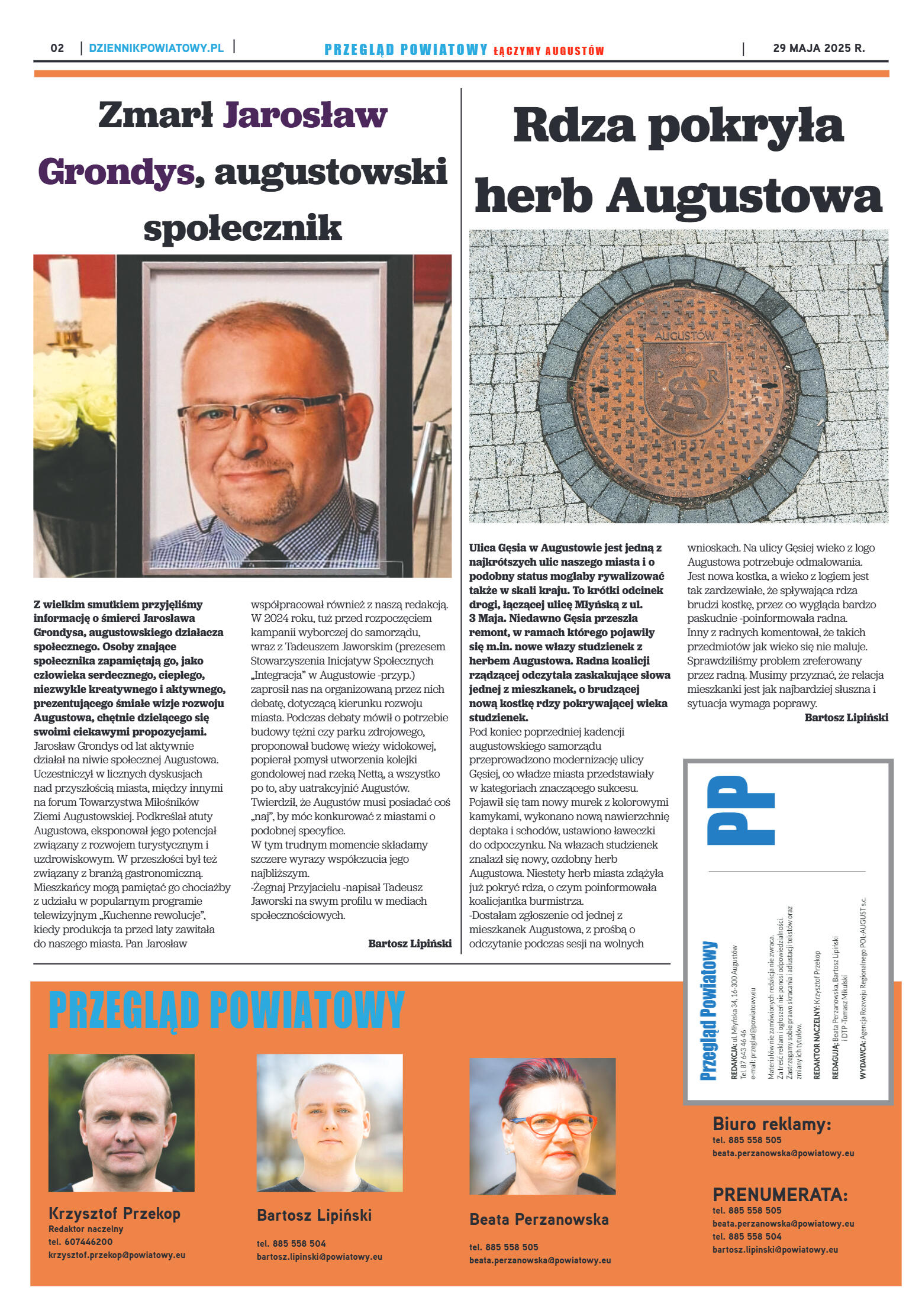 Miesięcznik Przegląd Powiatowy nr 5 z dnia 29 maja - strona 2