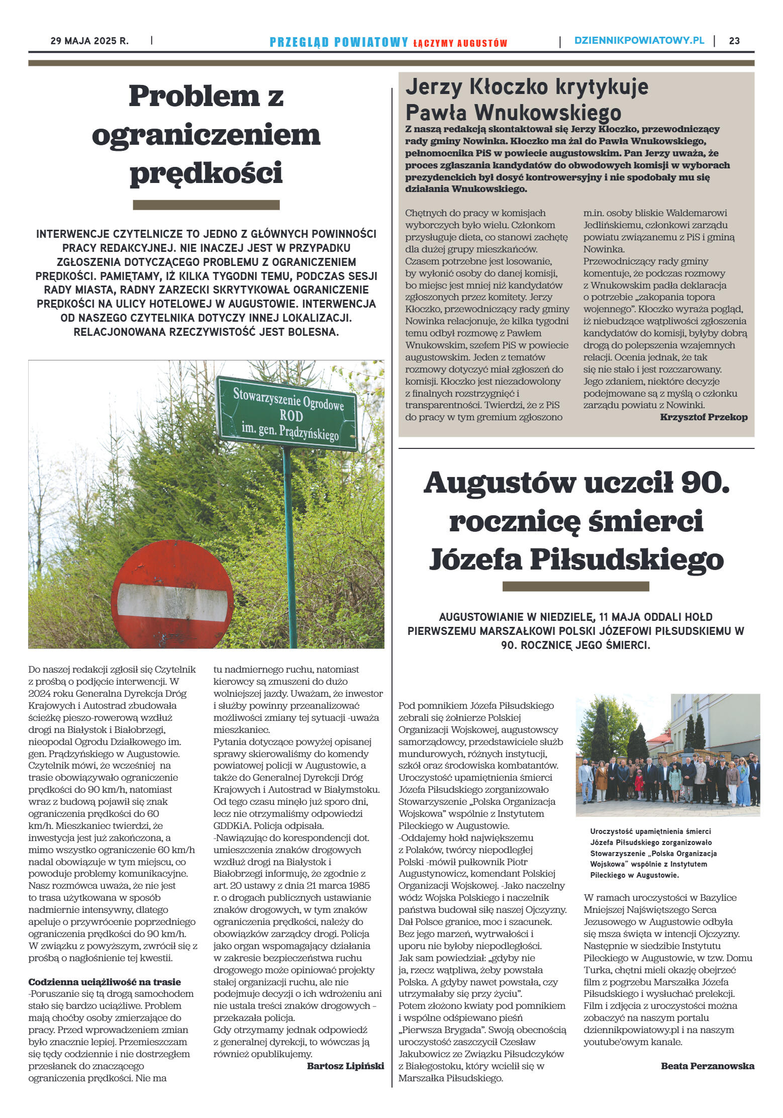 Miesięcznik Przegląd Powiatowy nr 5 z dnia 29 maja - strona 23