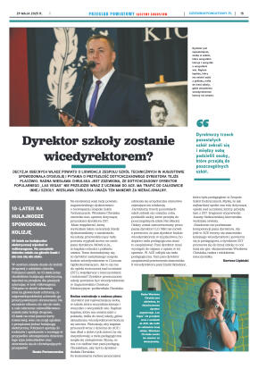 Miesięcznik Przegląd Powiatowy nr 5 z dnia 29 maja - strona 15