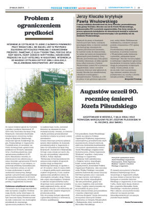 Miesięcznik Przegląd Powiatowy nr 5 z dnia 29 maja - strona 23